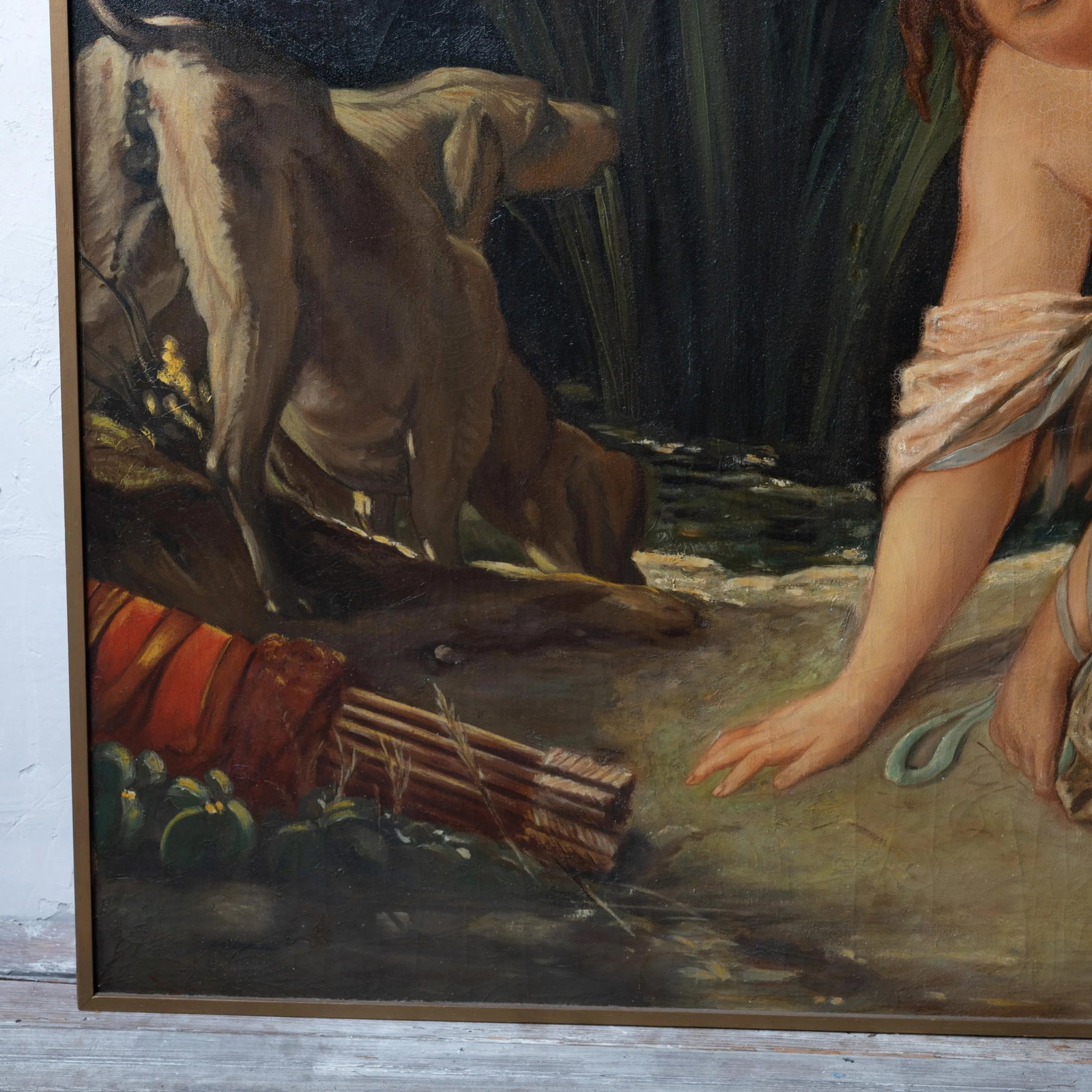 Diana Bathing, After Boucher Oil on Canvas, 19th Century - 8