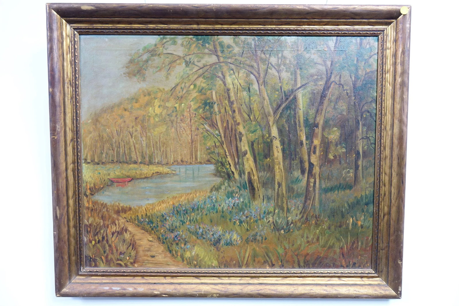 Whispers of the Nature - Early 20th Century Oil on Canvas, Framed - 4