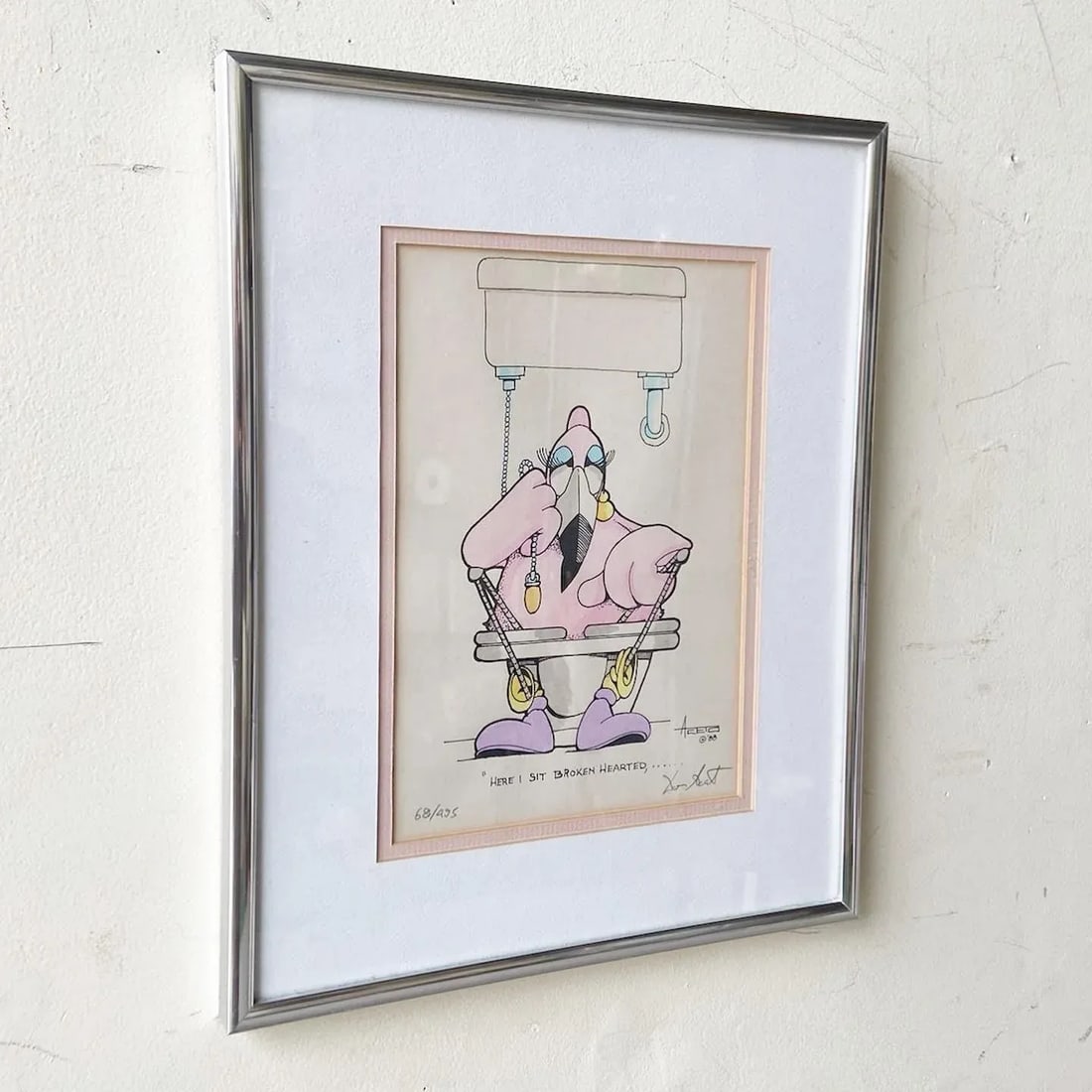 Framed and Singed Print "Broken Hearted" by Don Aceto - 2