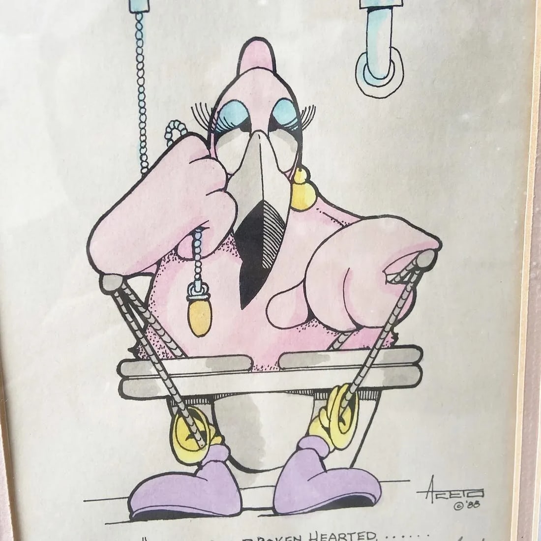 Framed and Singed Print "Broken Hearted" by Don Aceto - 4