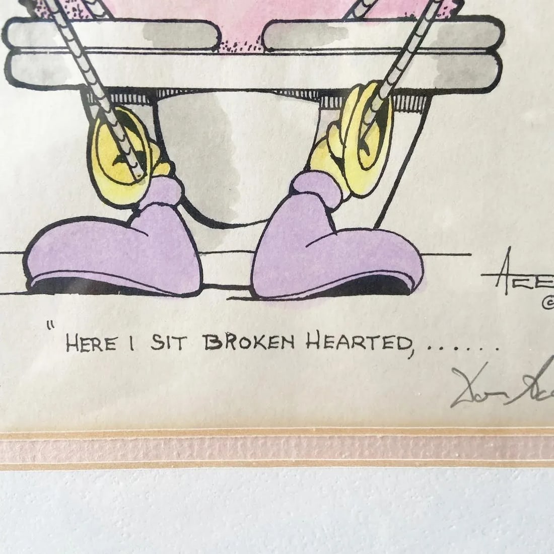 Framed and Singed Print "Broken Hearted" by Don Aceto - 6