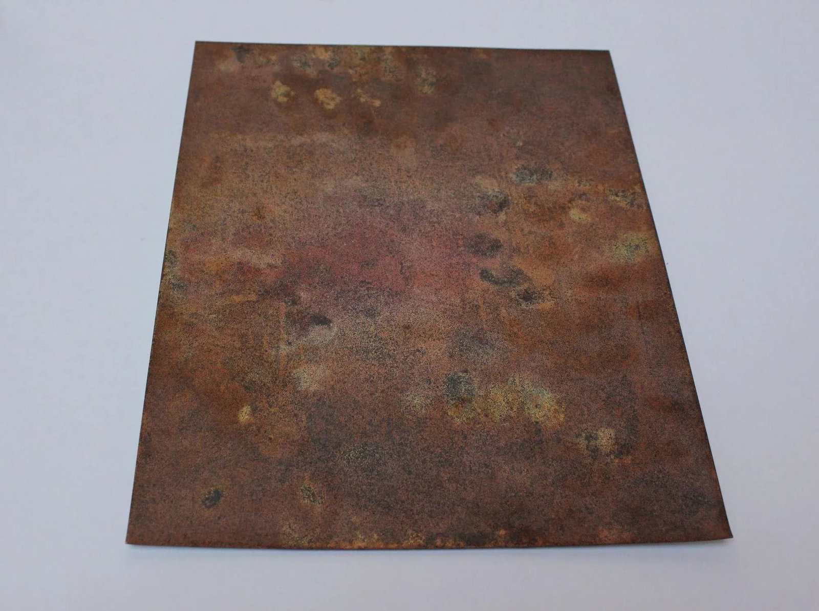 Mid-Century Modern Enamel on Copper Naturescape by De Orsini - 4