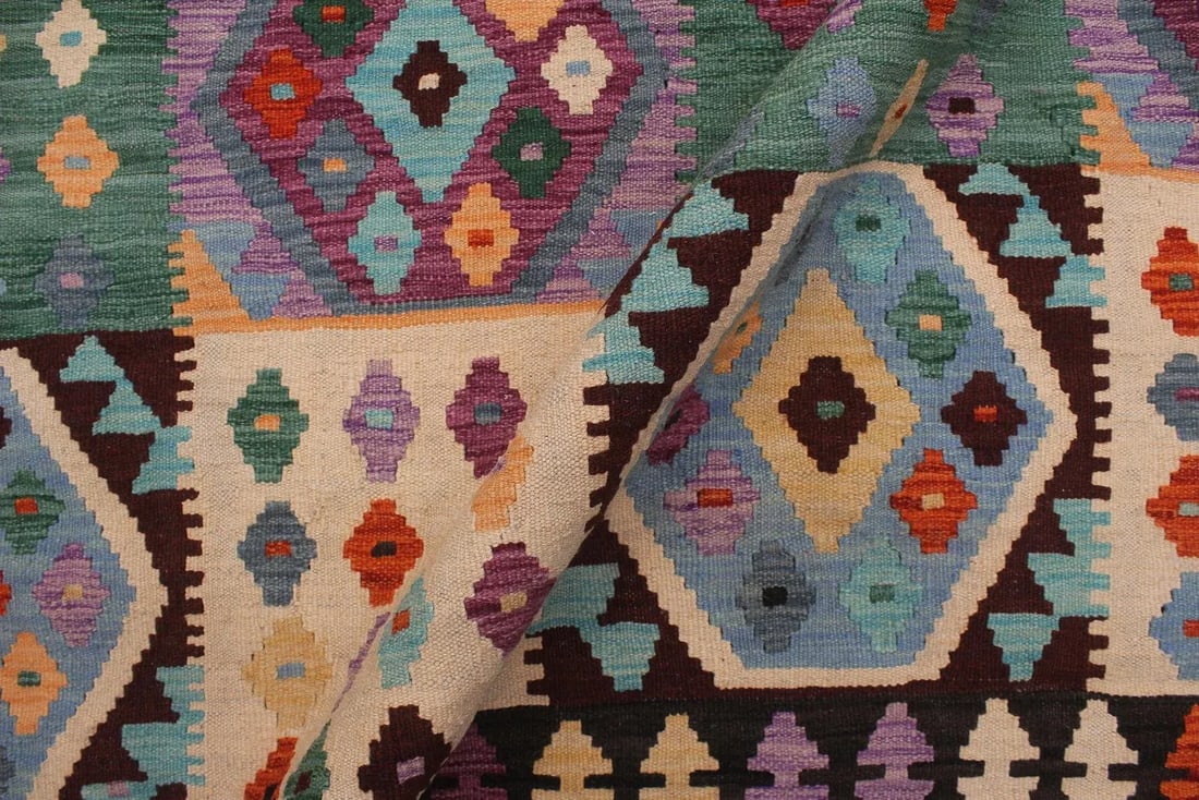 Early 21st Century Kilim Gray Brown Wool Rug - 4