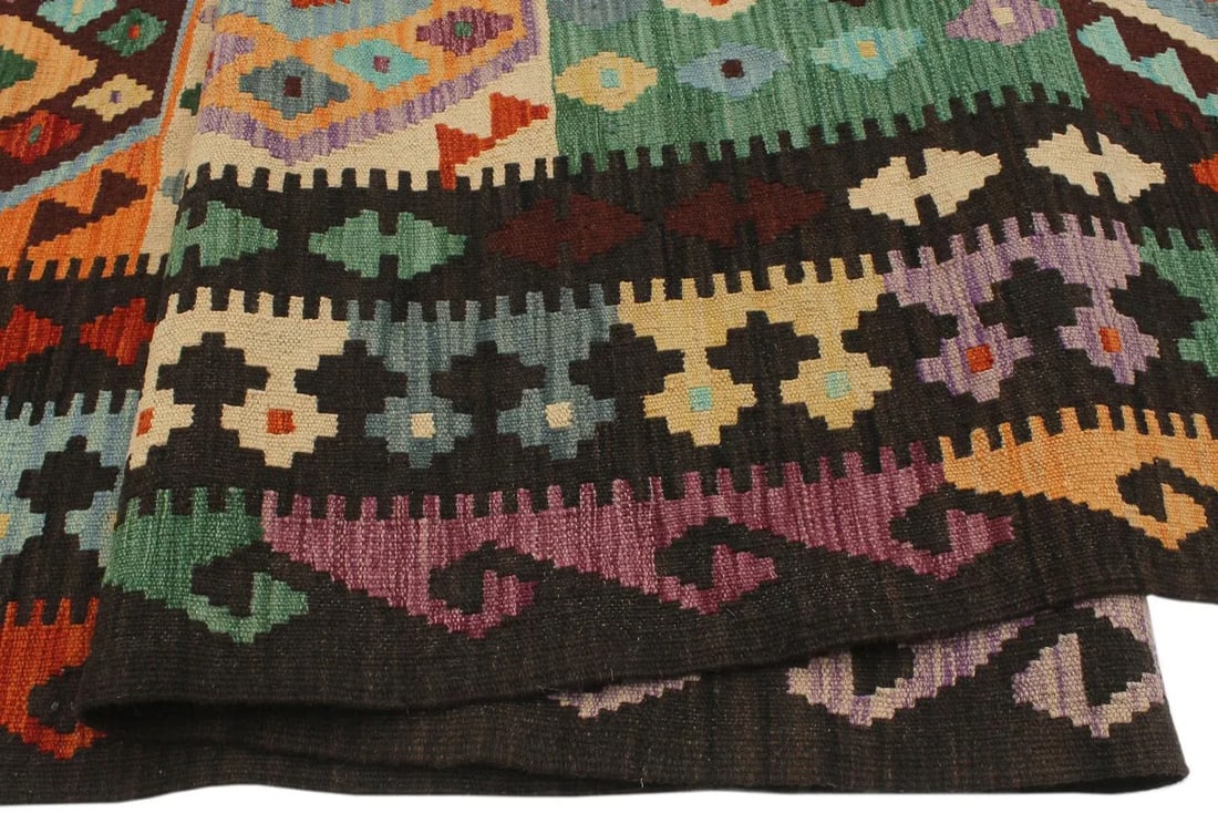 Early 21st Century Kilim Gray Brown Wool Rug - 6