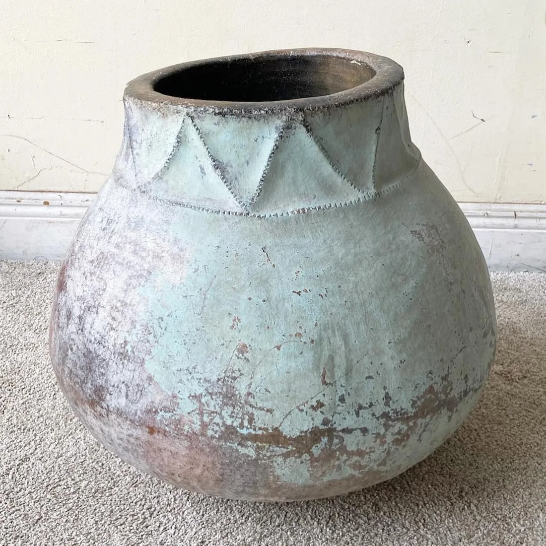 Vintage Colombian Hand Made Clay Water Jug/Container - 10