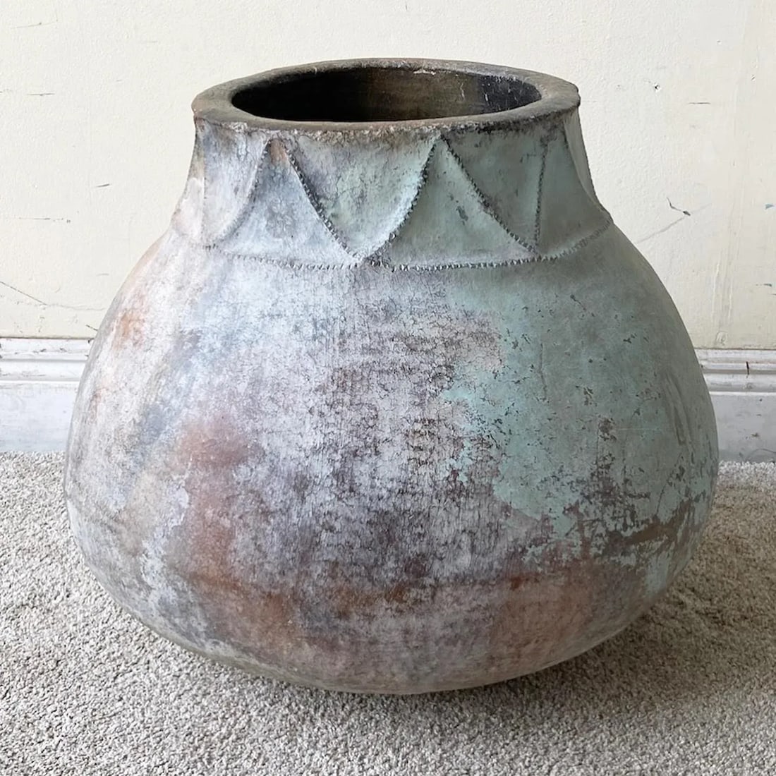 Vintage Colombian Hand Made Clay Water Jug/Container - 11