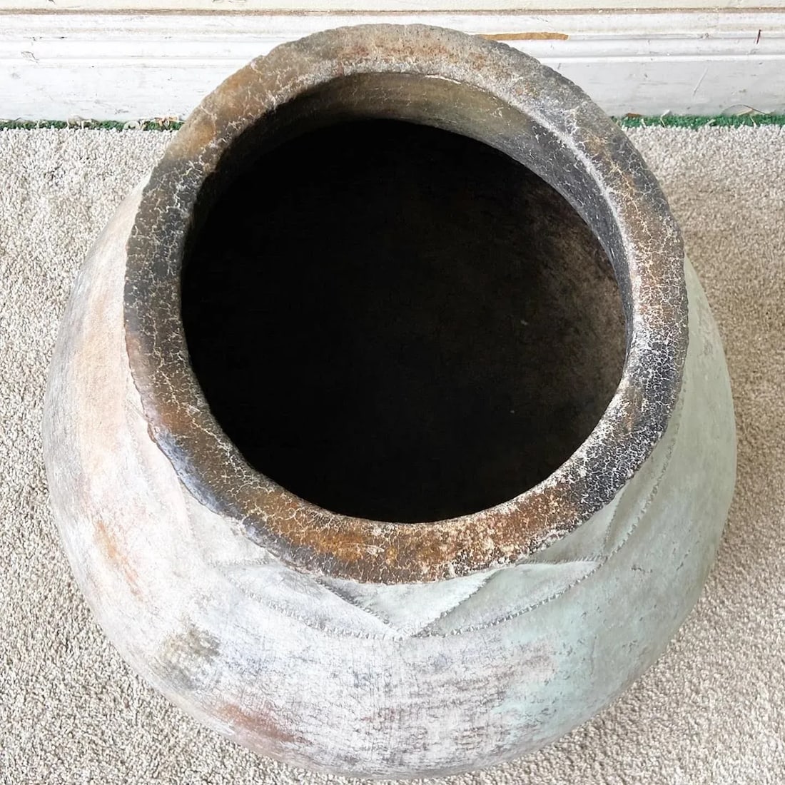 Vintage Colombian Hand Made Clay Water Jug/Container - 3