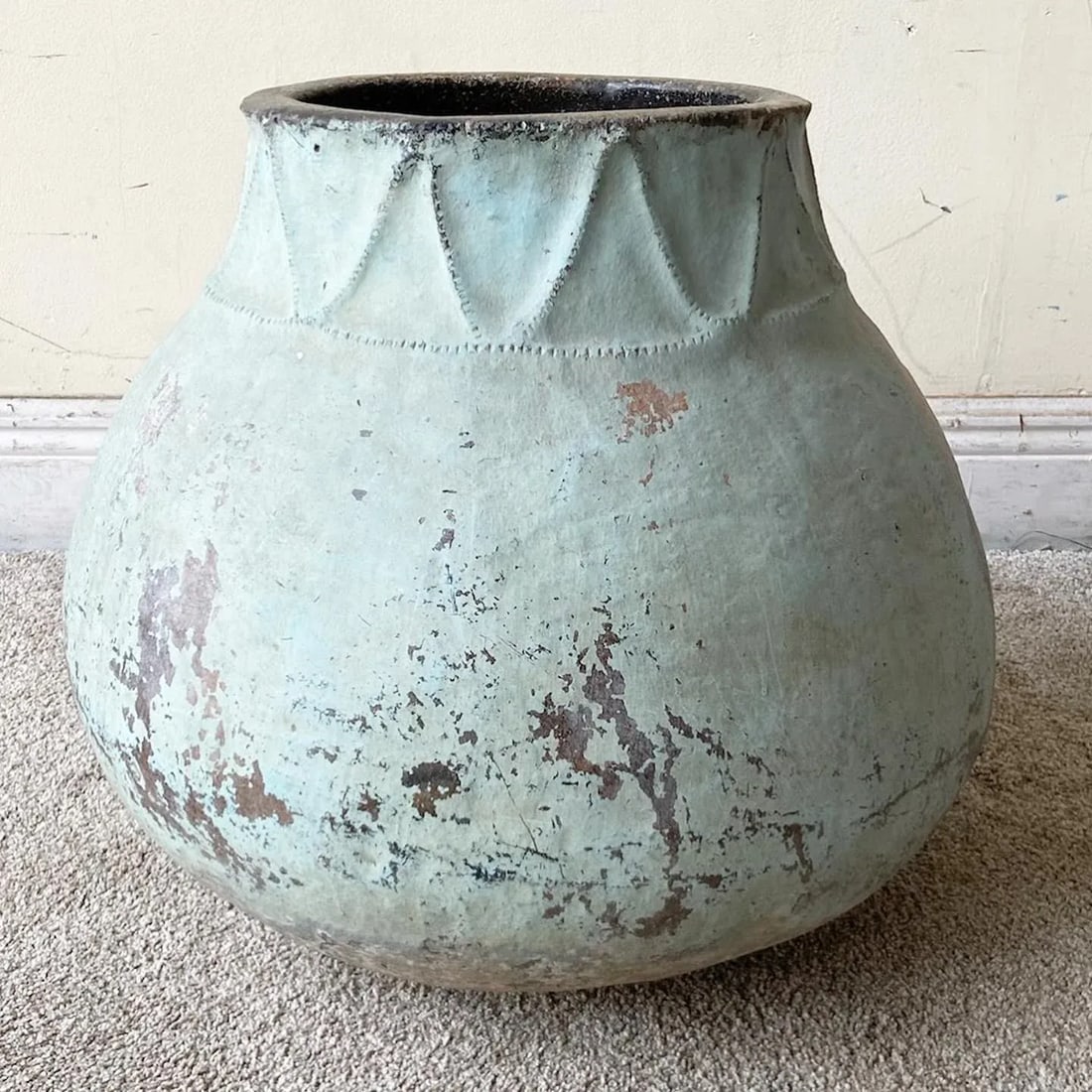 Vintage Colombian Hand Made Clay Water Jug/Container - 6
