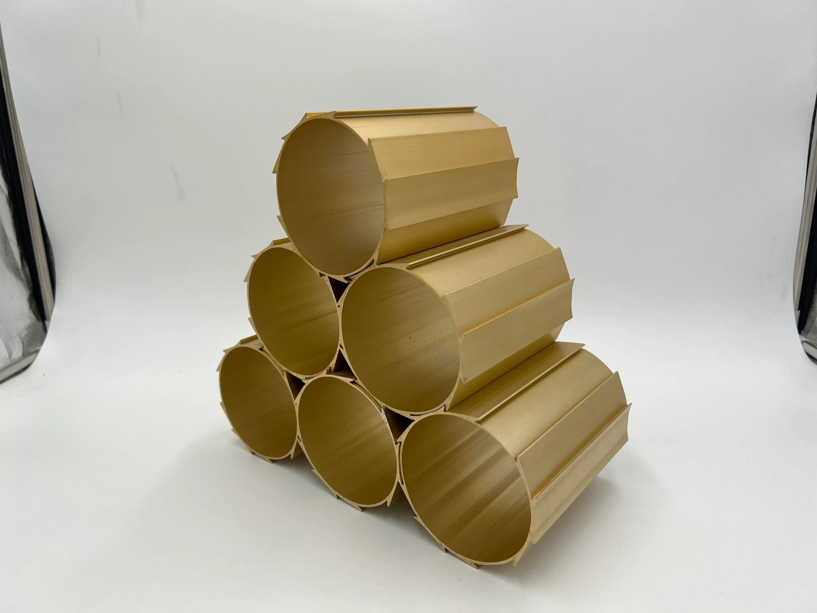 Gold Mid-Century Modern Anodized Aluminum Modular Wine Rack - 5