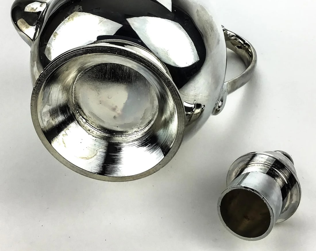 Silverplated Dragon Wine Vinegar Tea Decanter - 9