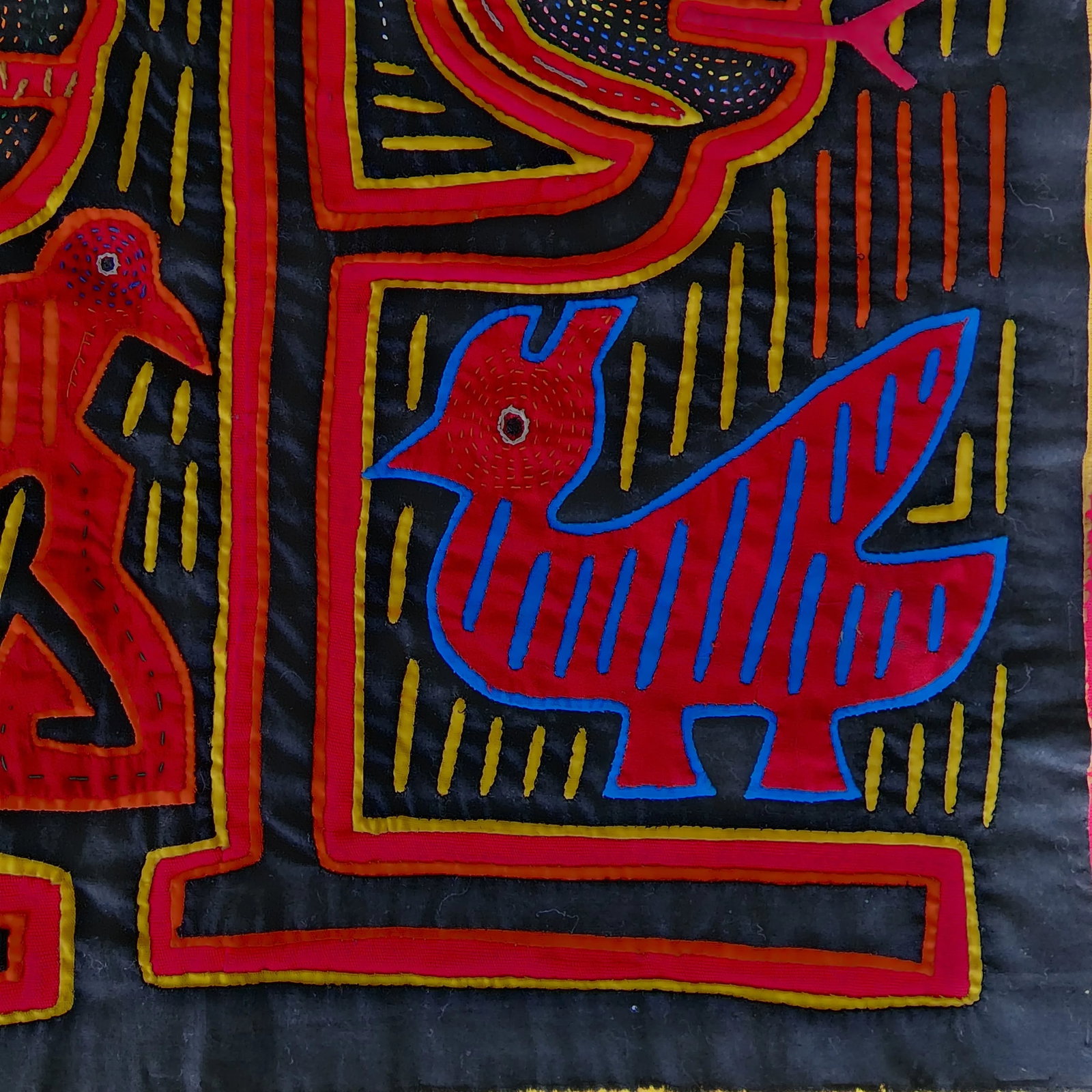 Vintage Kuna Mola Textile Panel - 5