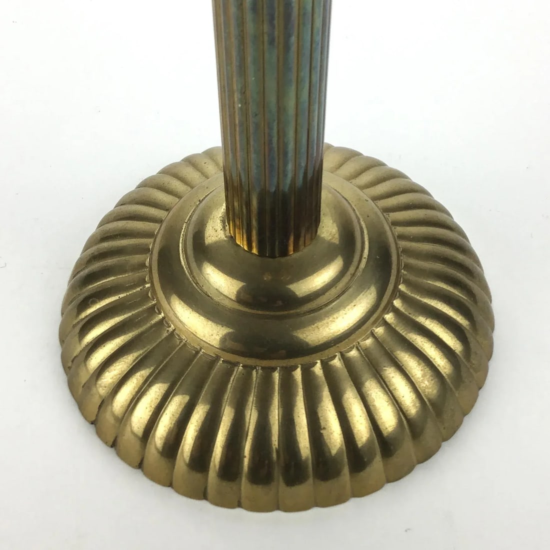 Super Tall Brass Artisan Candle Holder - 8