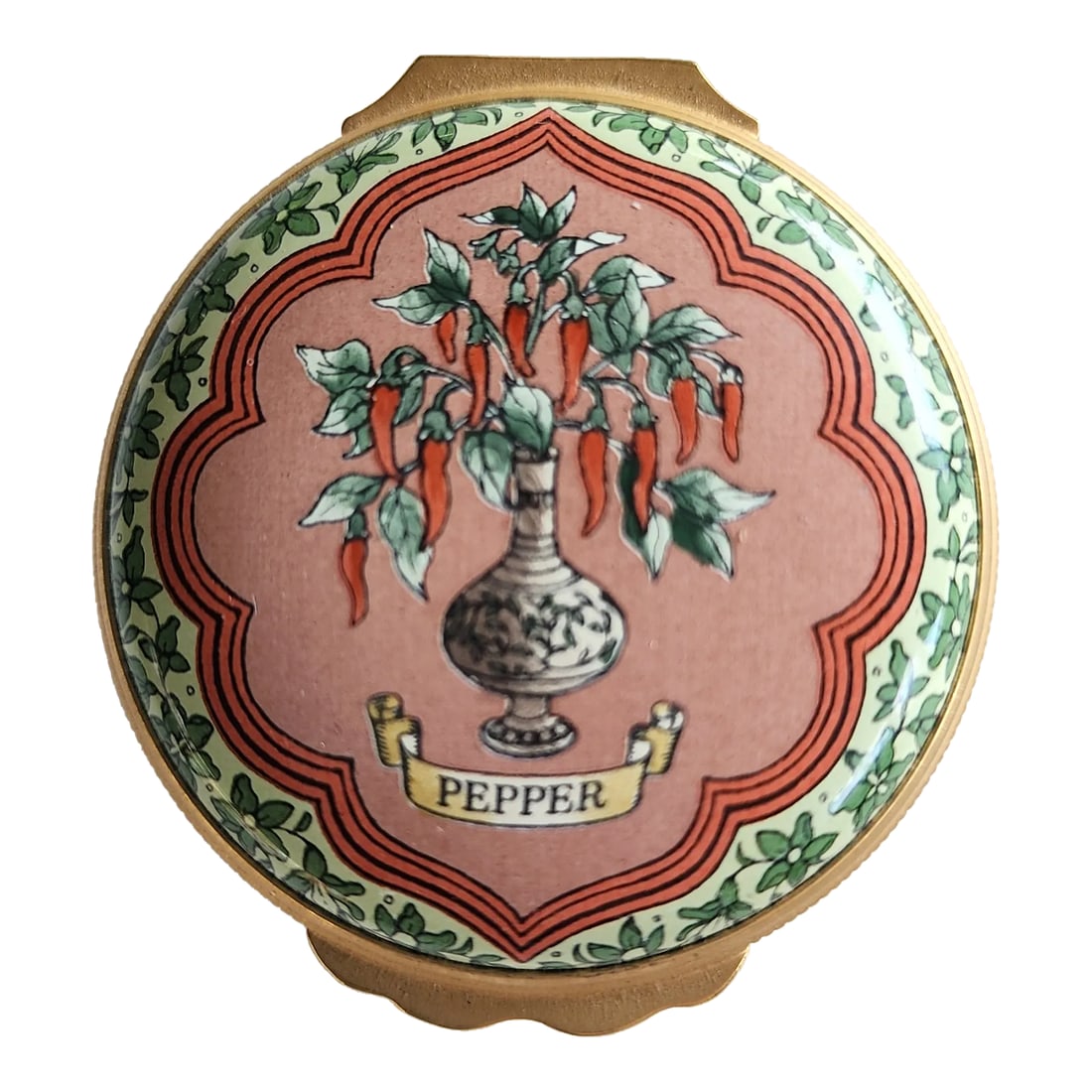 Variety Is the Spice of Life 1980's Enamel Box by Halcyon Days of England (1 of 8)