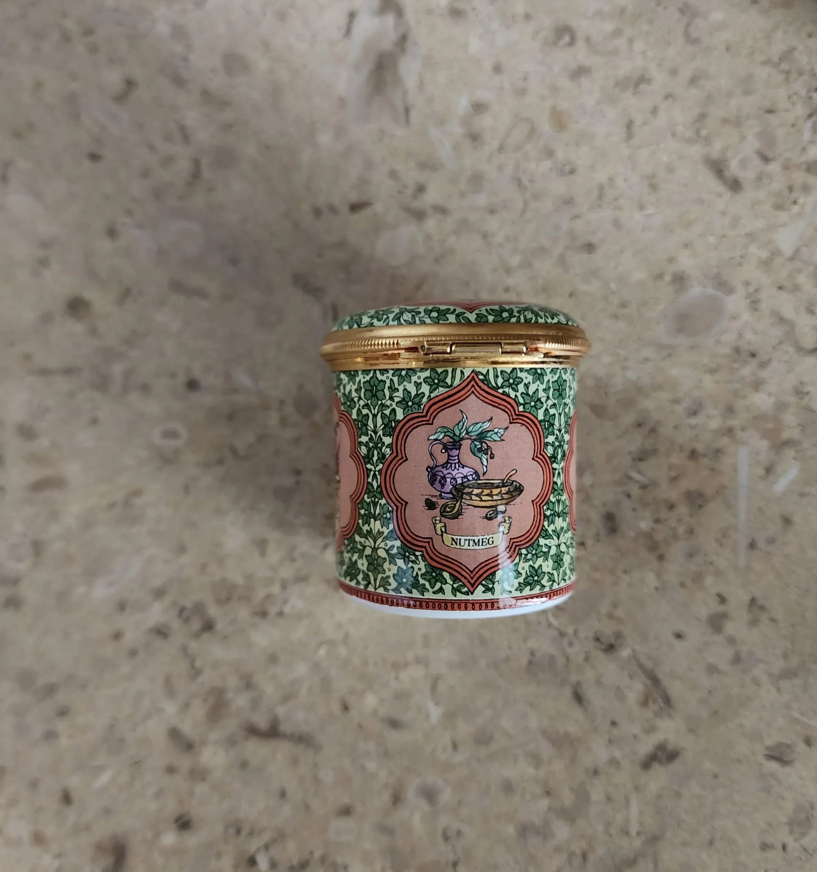 Variety Is the Spice of Life 1980's Enamel Box by Halcyon Days of England - 6