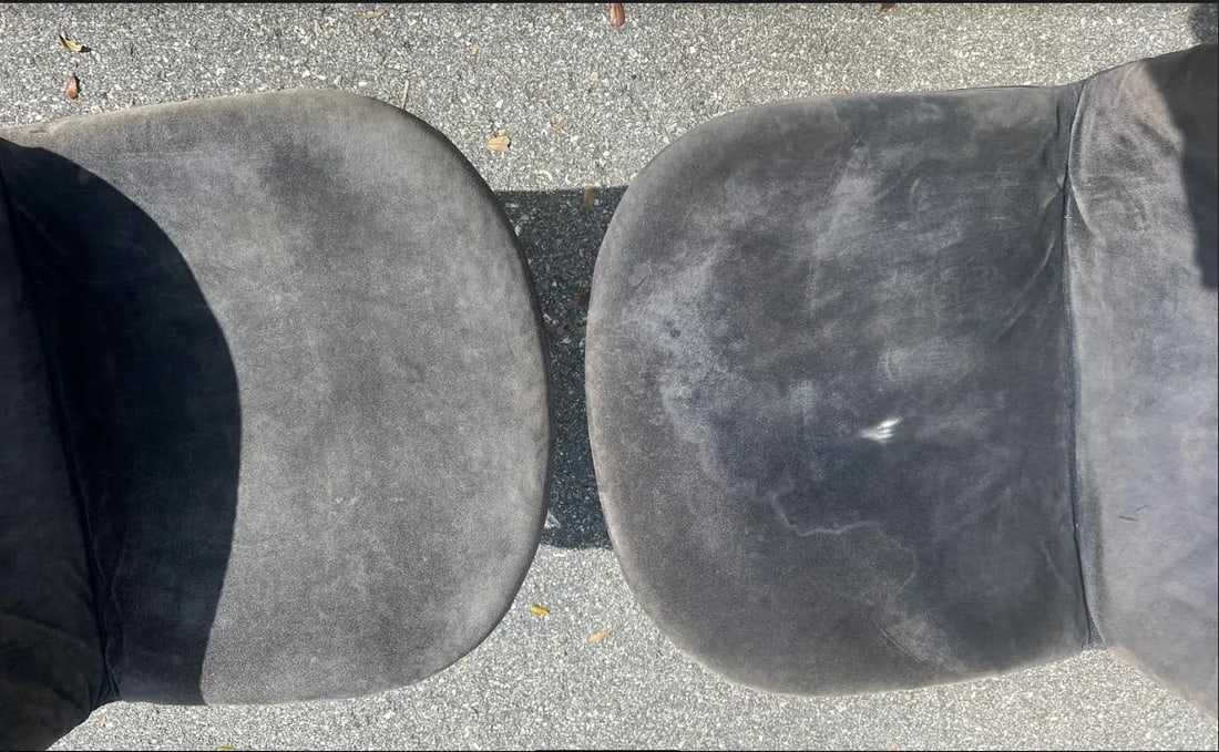 Italian Suede Sabrina Dining Chairs by Rima Rinaldi - 5