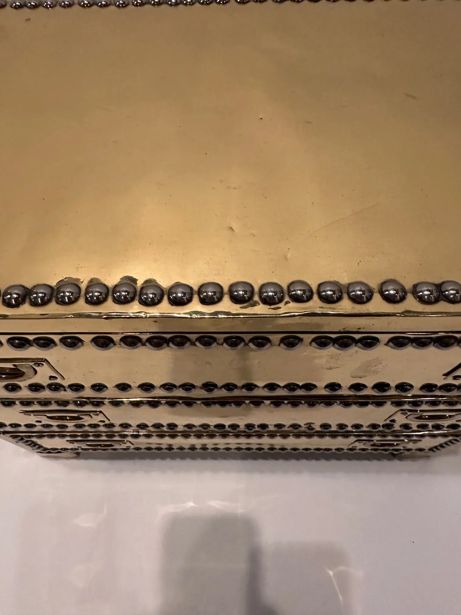 Brass 3 Drawer Treasure Chest by Sarreid - 7