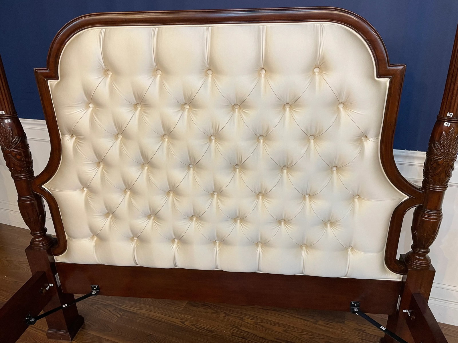 Scarborough House Queen Size Upholstered Mahogany Two Post Bed - Floor Sample - 4