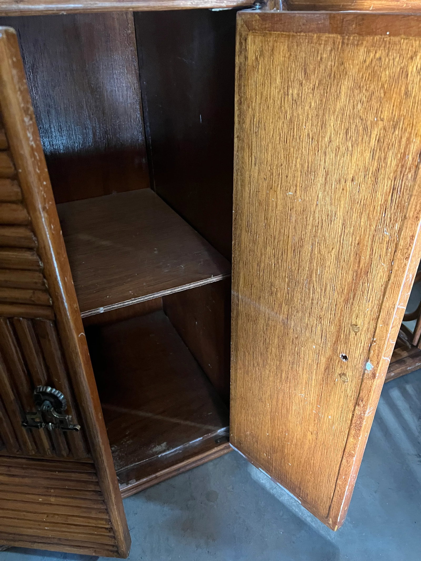 1970s Floating Bamboo Credenza - 3