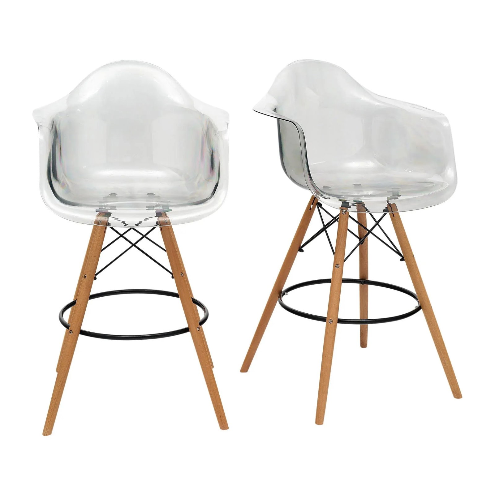 French Lucite Bar Stools - 10