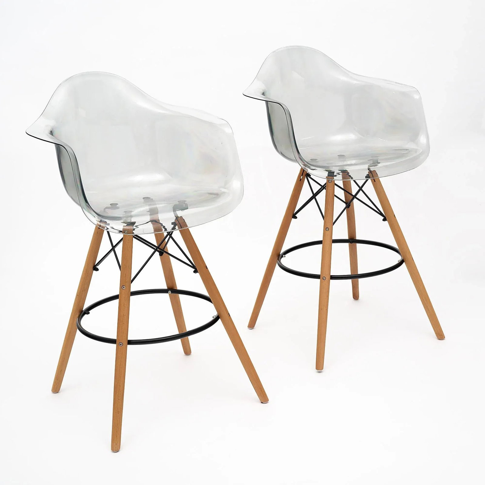 French Lucite Bar Stools - 2