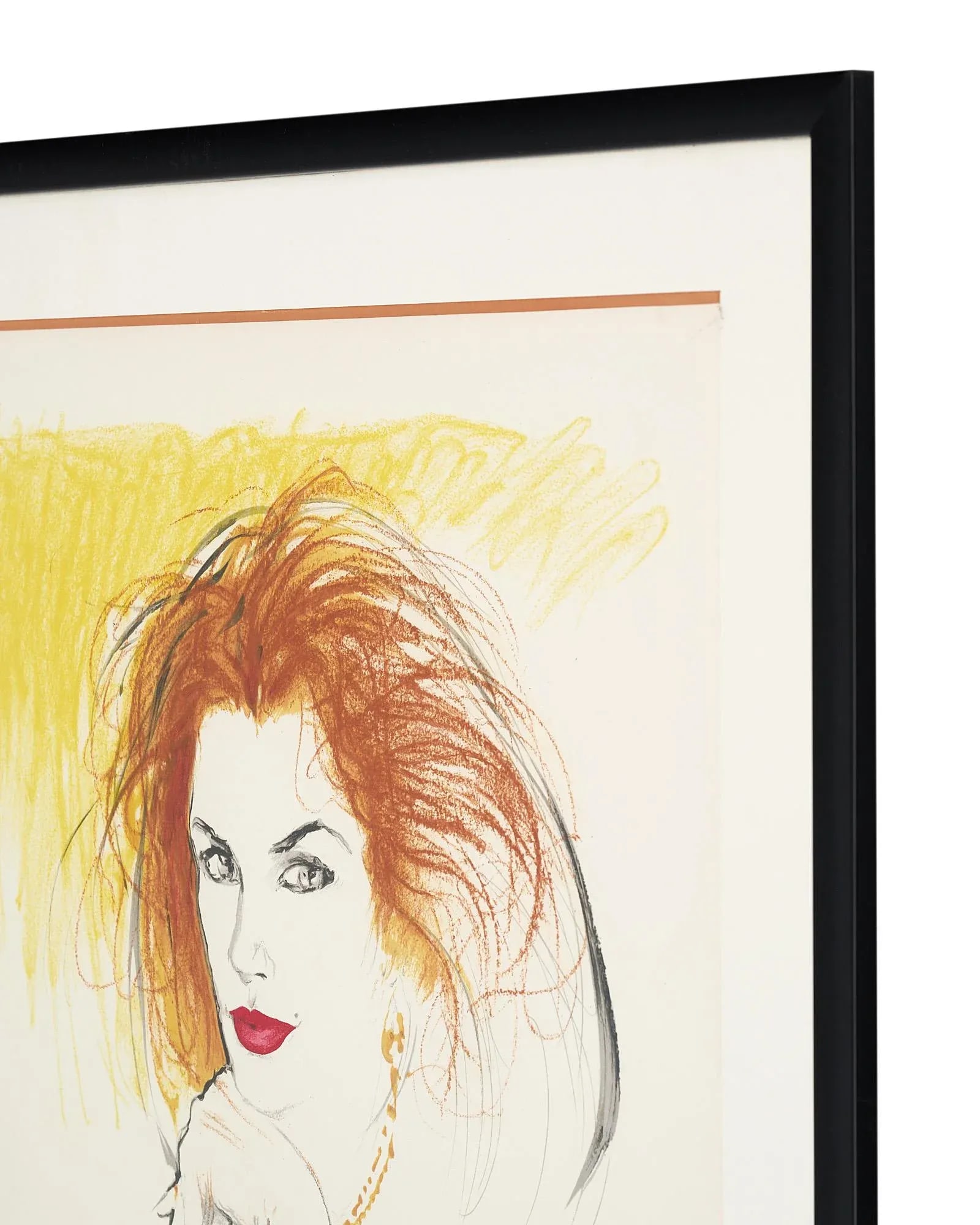 Cindy Crawford by Rene Gruau Lithograph - 4