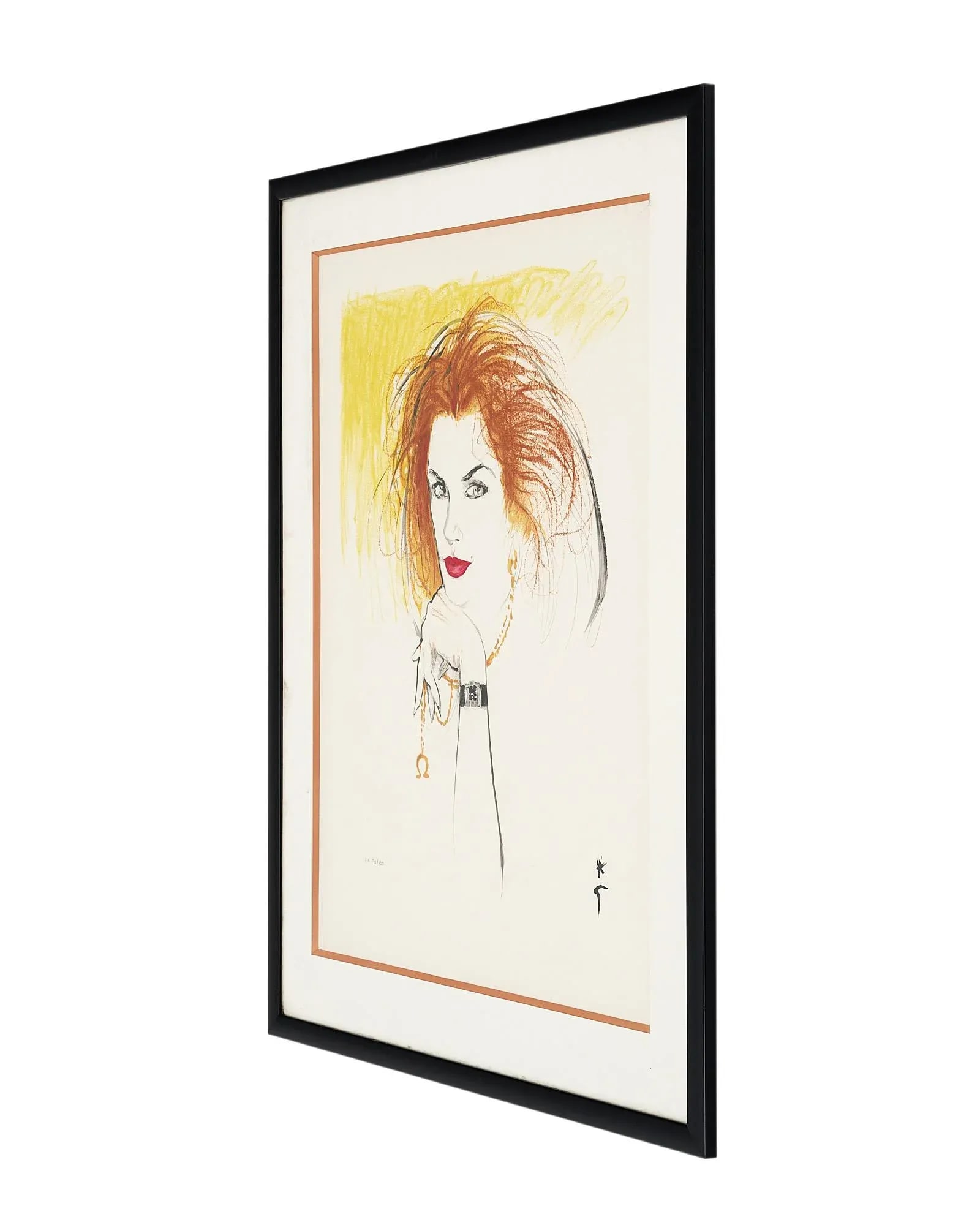 Cindy Crawford by Rene Gruau Lithograph - 7