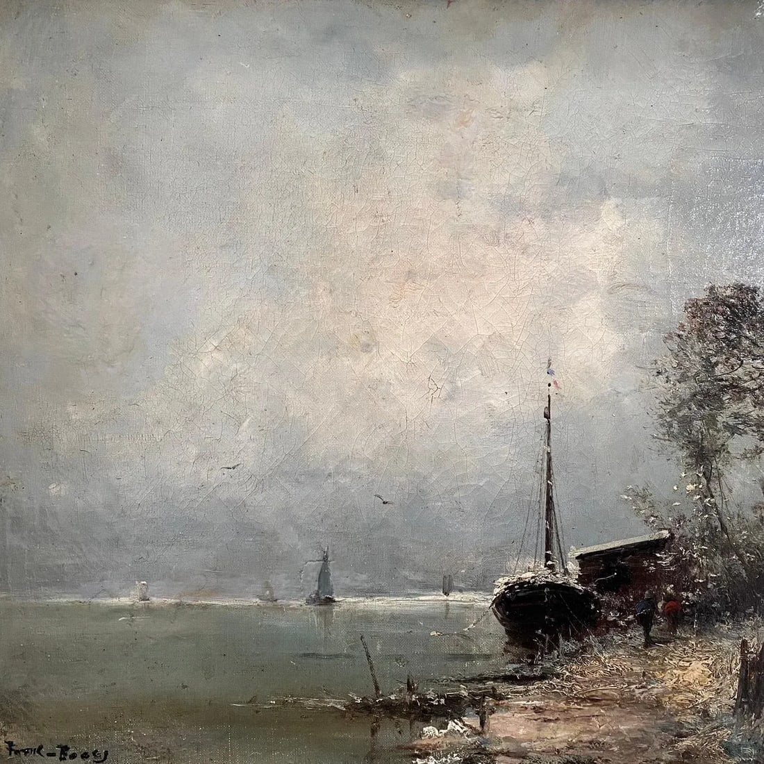 Impressionist Oil Painting by Listed Artist Frank Myers Boggs - 2