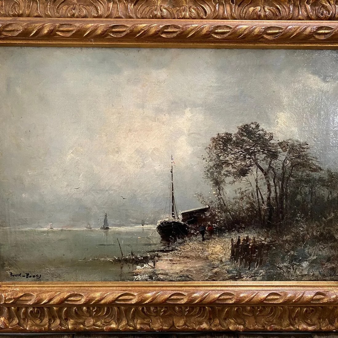 Impressionist Oil Painting by Listed Artist Frank Myers Boggs - 5