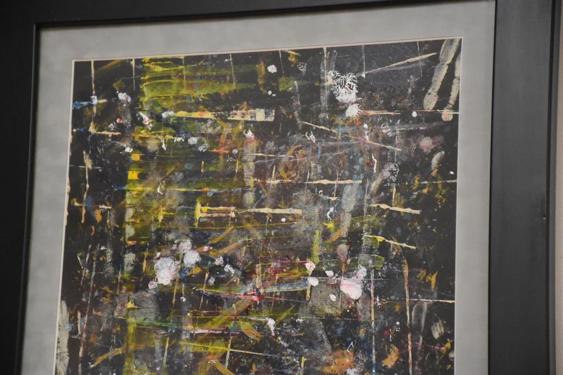 1970s Abstract Oil Painting Signed Nicole - 2