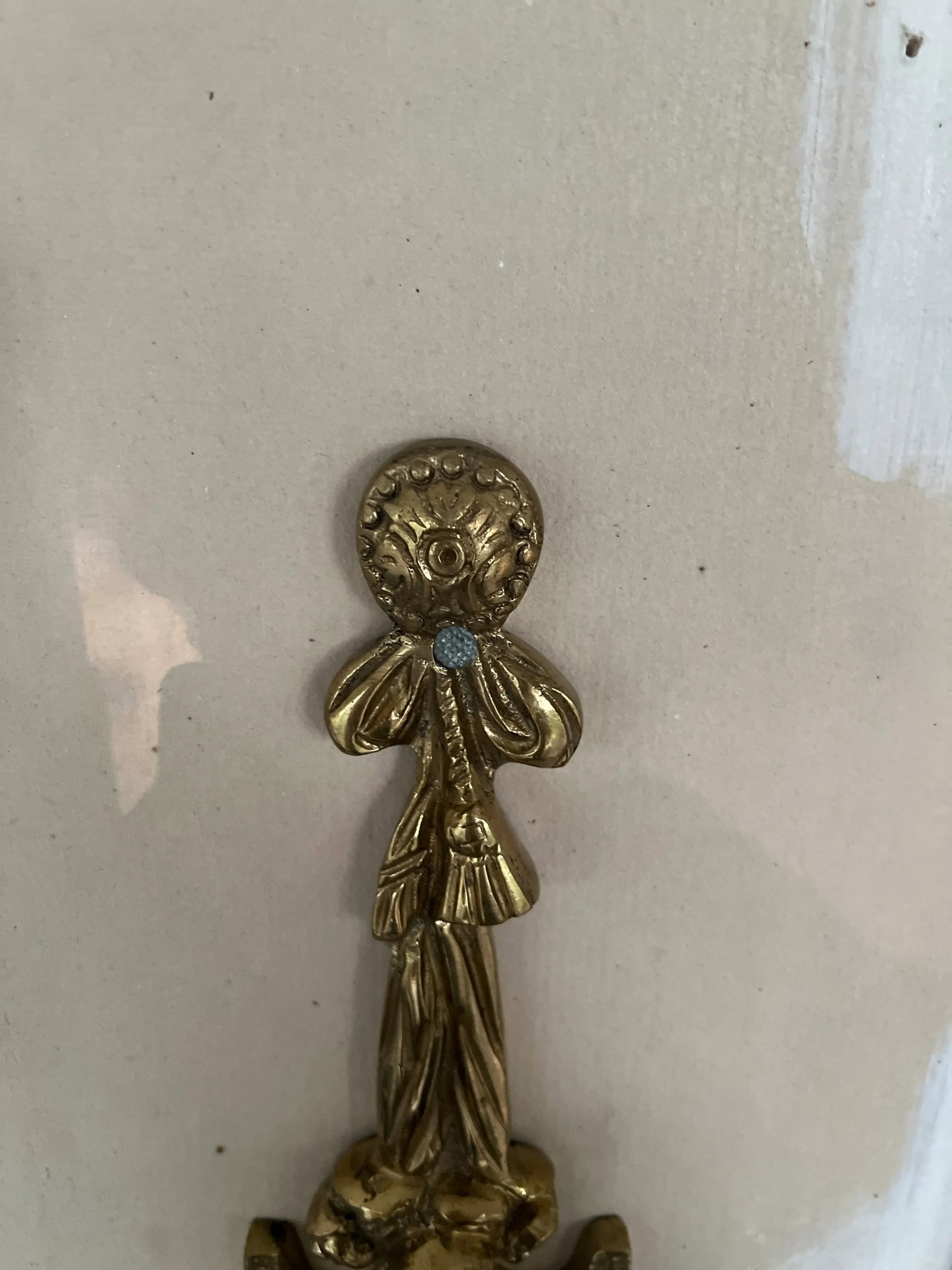 Pair, Vintage Italian Gilt Bronze Two-Light Wall Sconce - 6