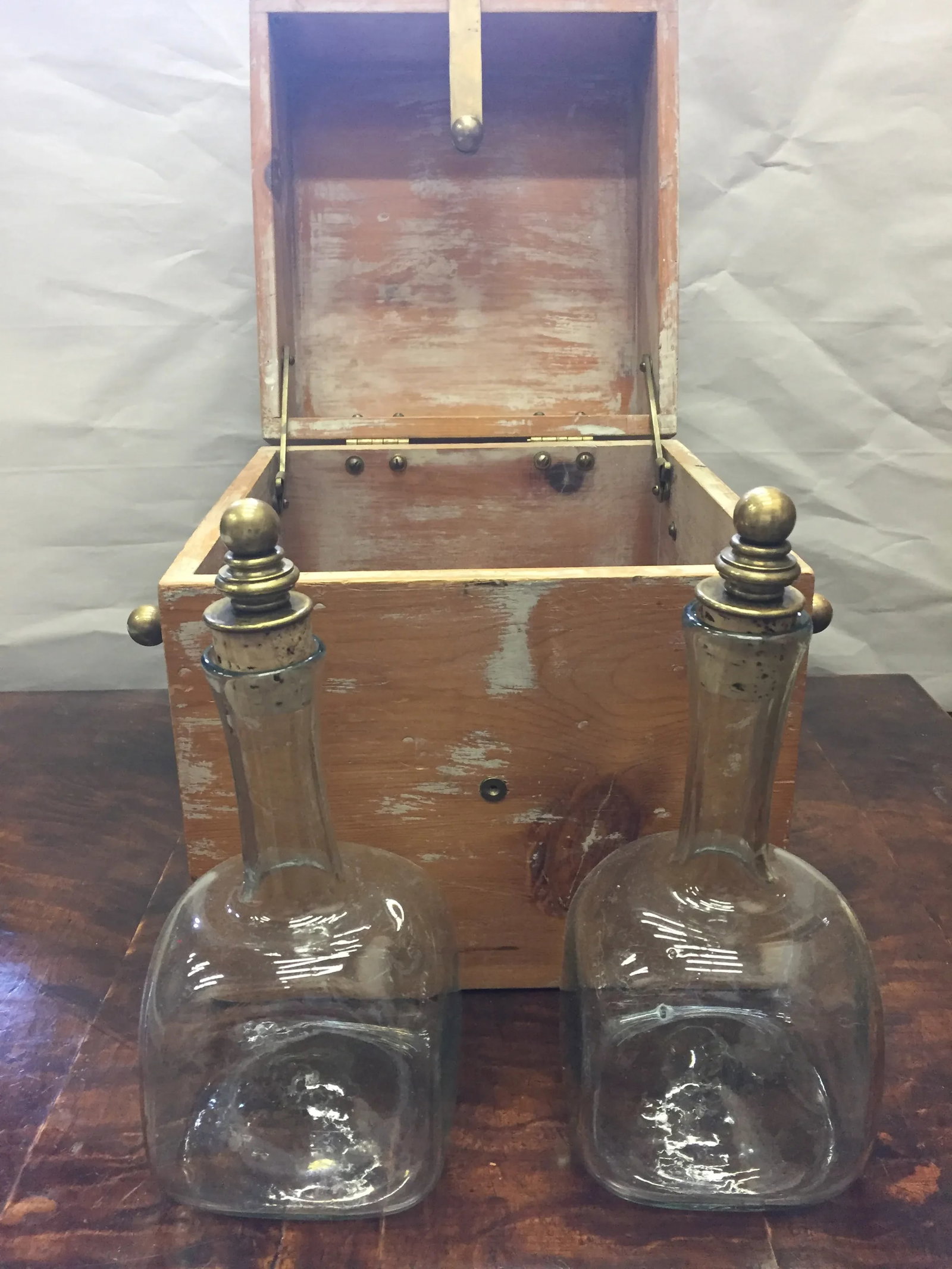 Old Spirits Box & Bottles - 2