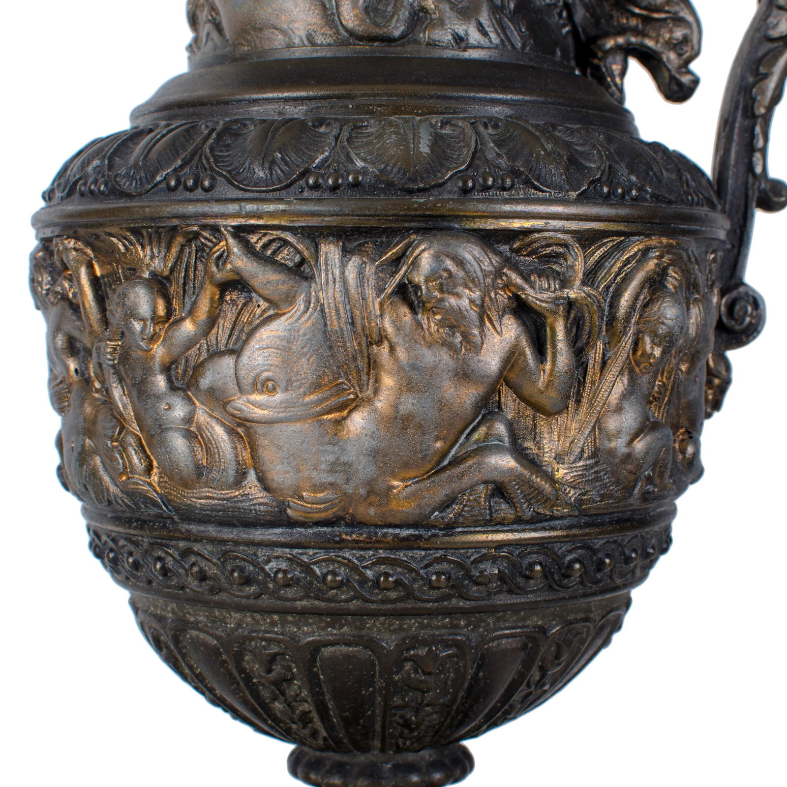 Antique Renaissance Revival Triton Ewers - 6