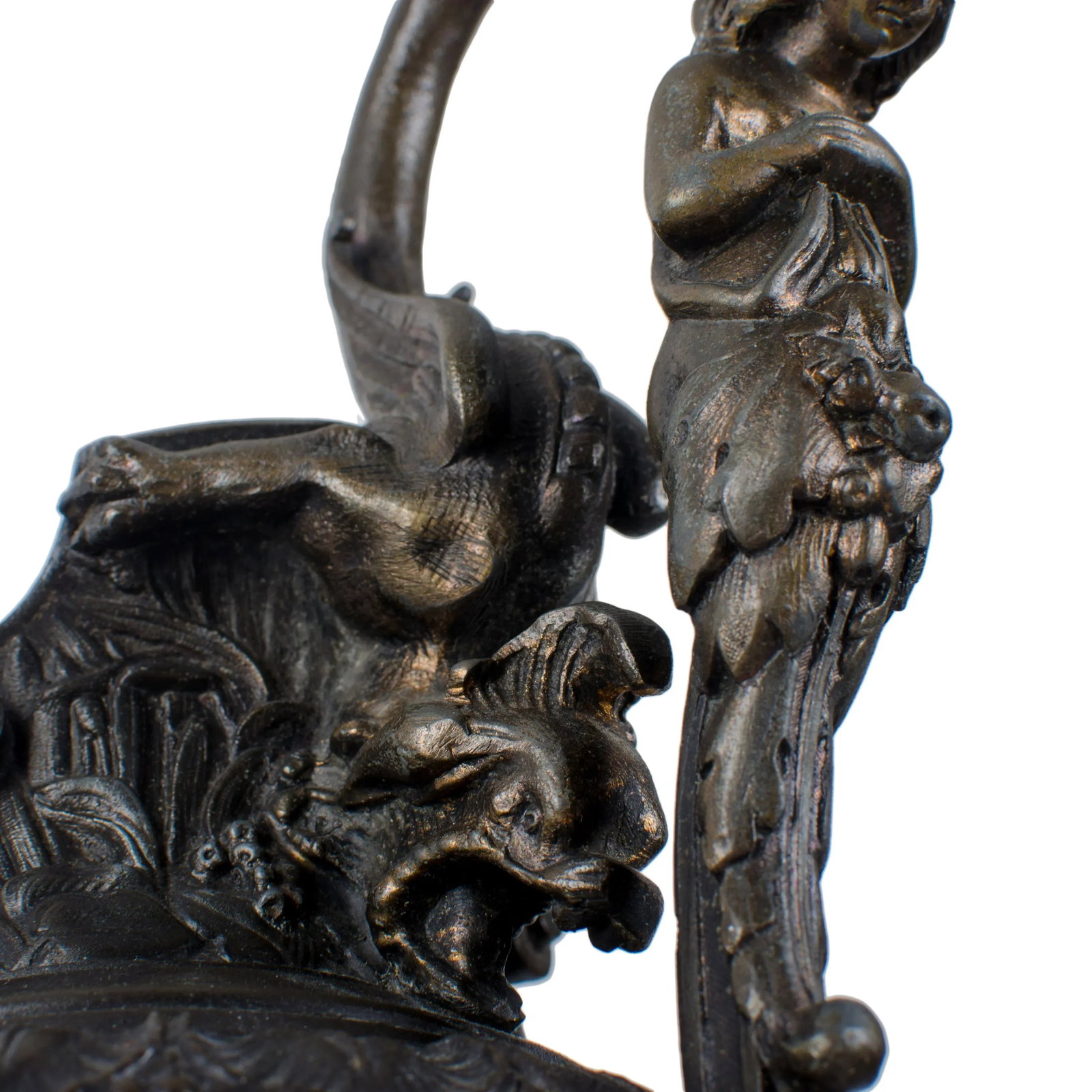 Antique Renaissance Revival Triton Ewers - 8