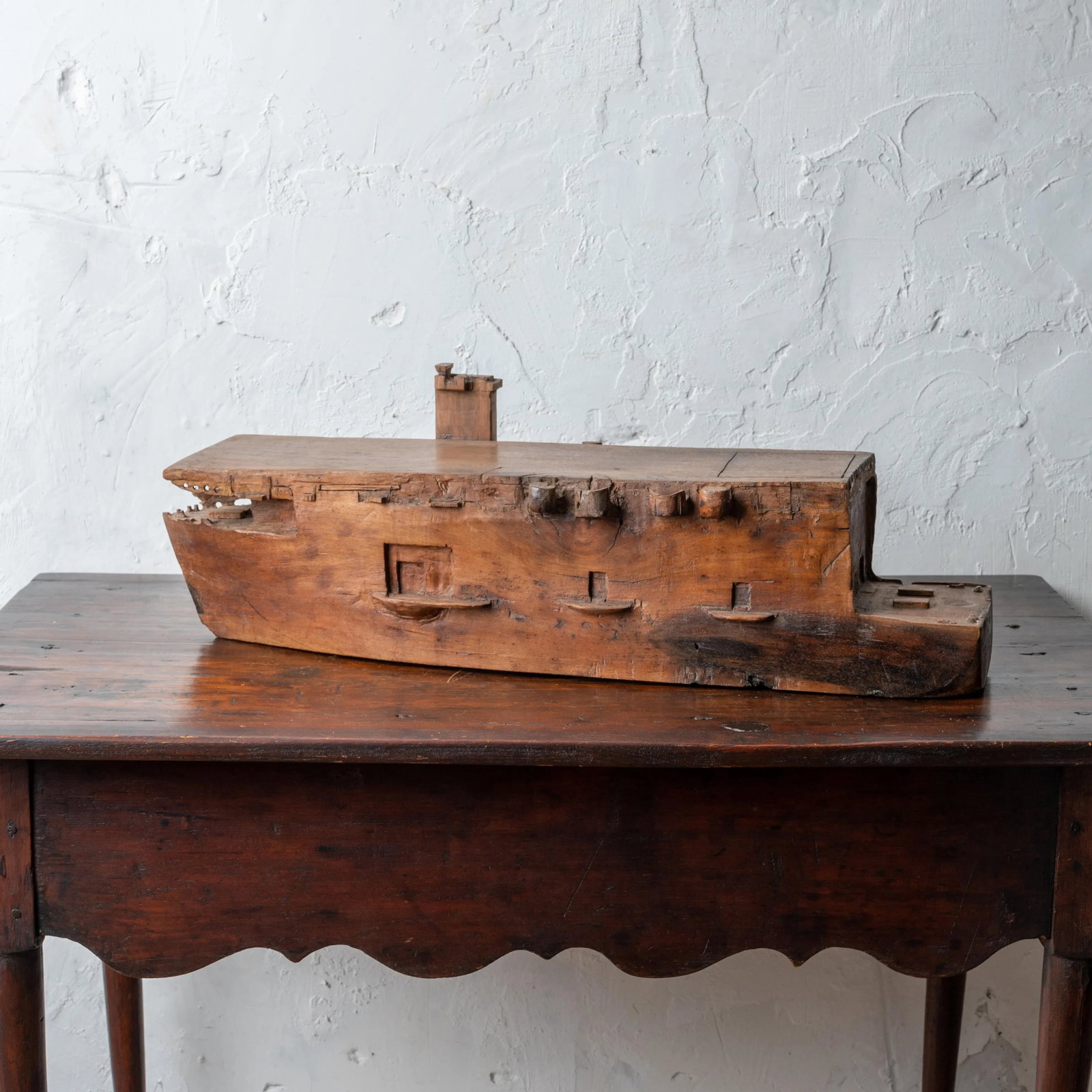 Wwii Sailor Carved Escort Carrier - 2