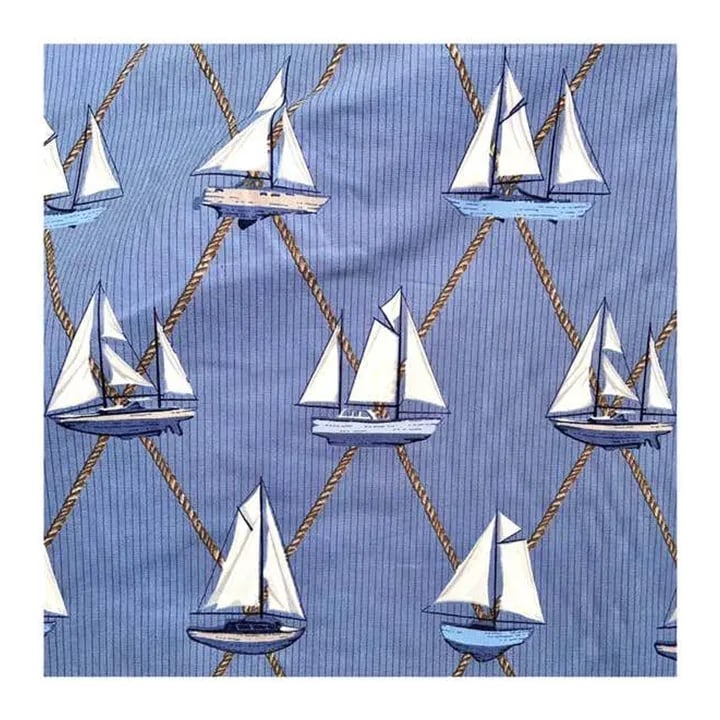Schumacher Sailboats Nautical Textile Yardage, Cotton, Blue, Vintage, 1990s - 10 Yards: Schumacher Sailboats Nautical Textile Yardage, Cotton, Blue, Vintage, 1990s. Schumacher Sailboats Nautical Textile Yardage, Cotton, Blue, Vintage. 1990's. Appears to be a bolt of approx 10 yards, have