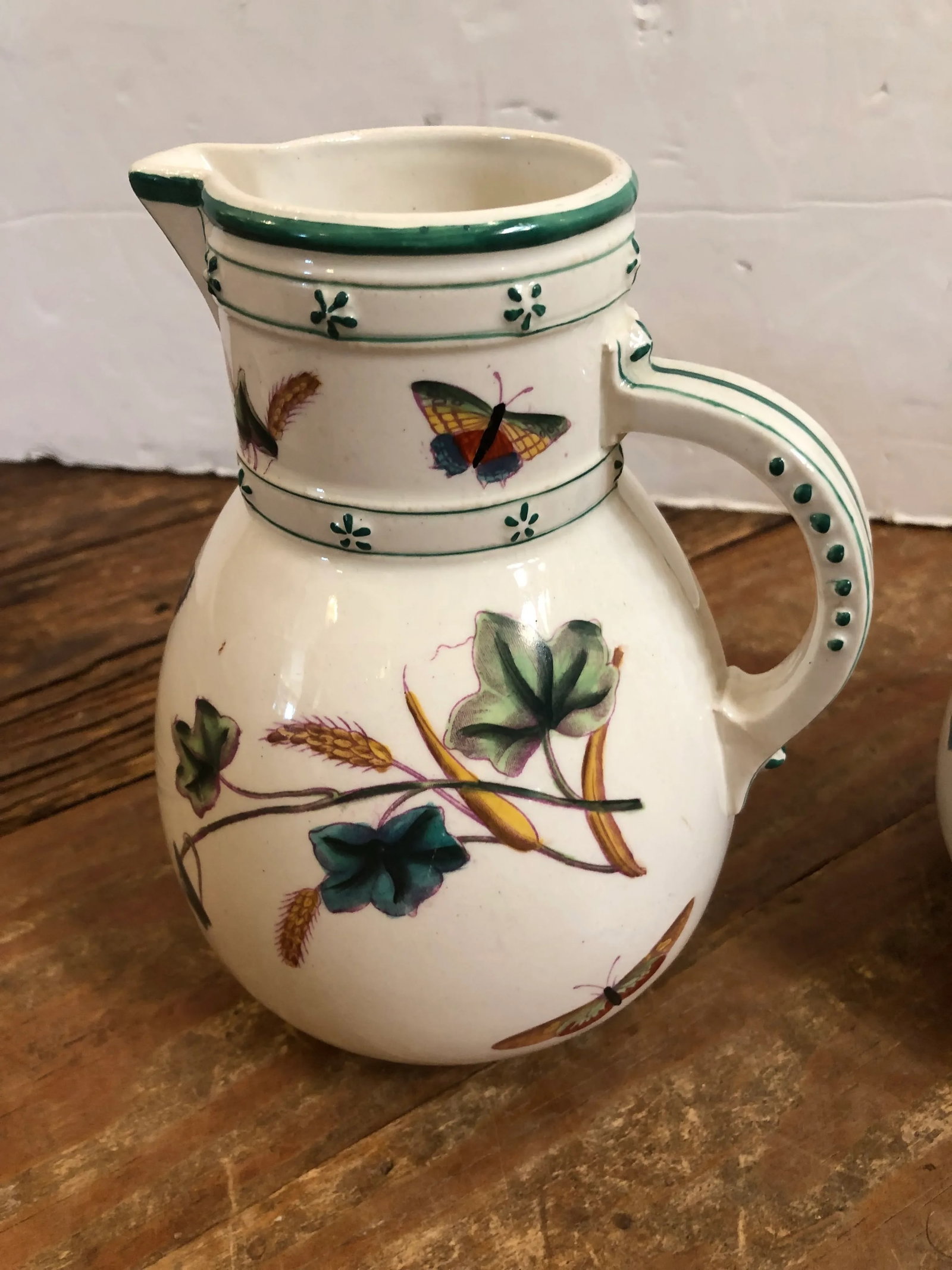 Antique English Porcelain Pitchers -Set of 3 - 2
