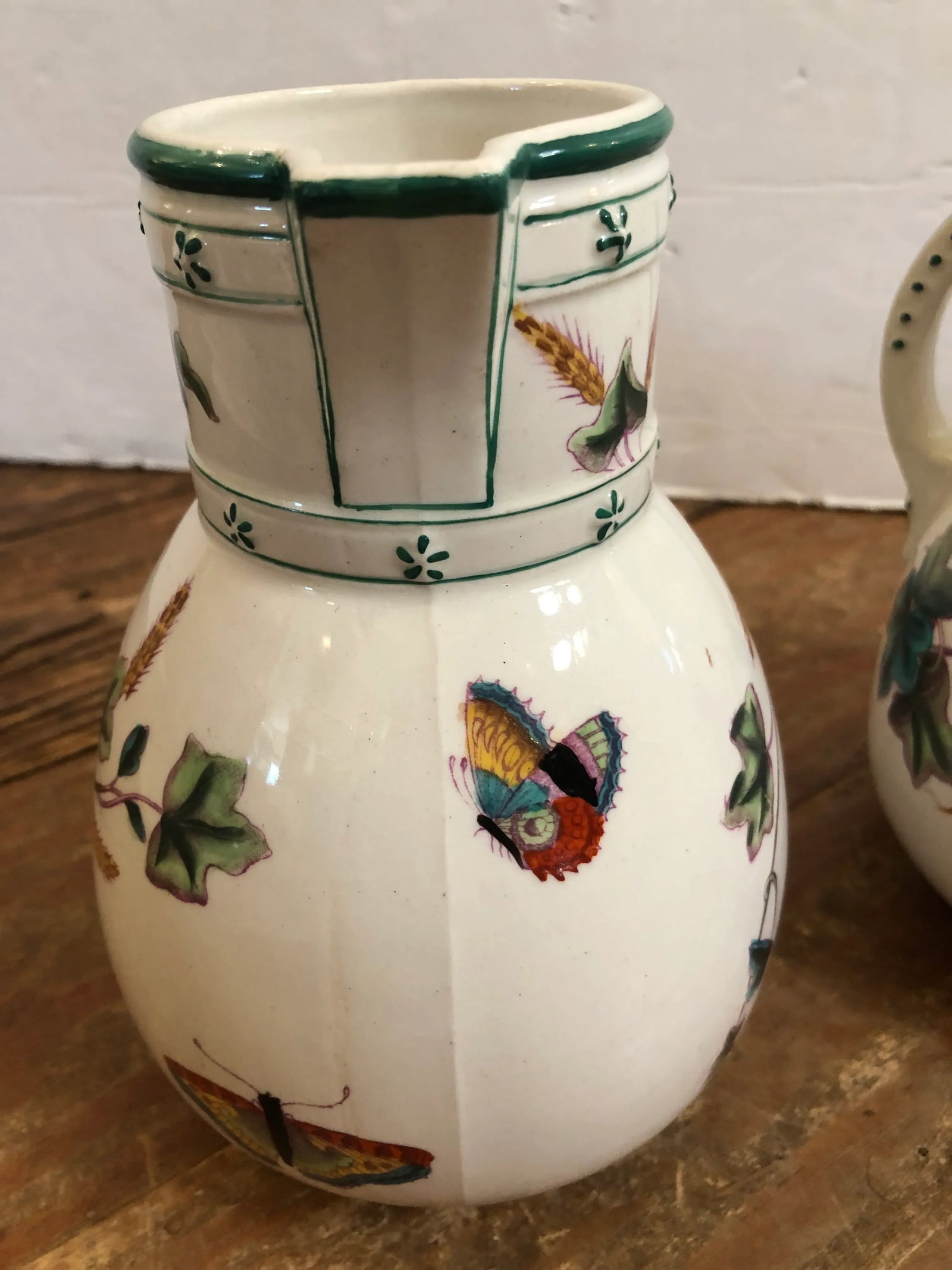 Antique English Porcelain Pitchers -Set of 3 - 8