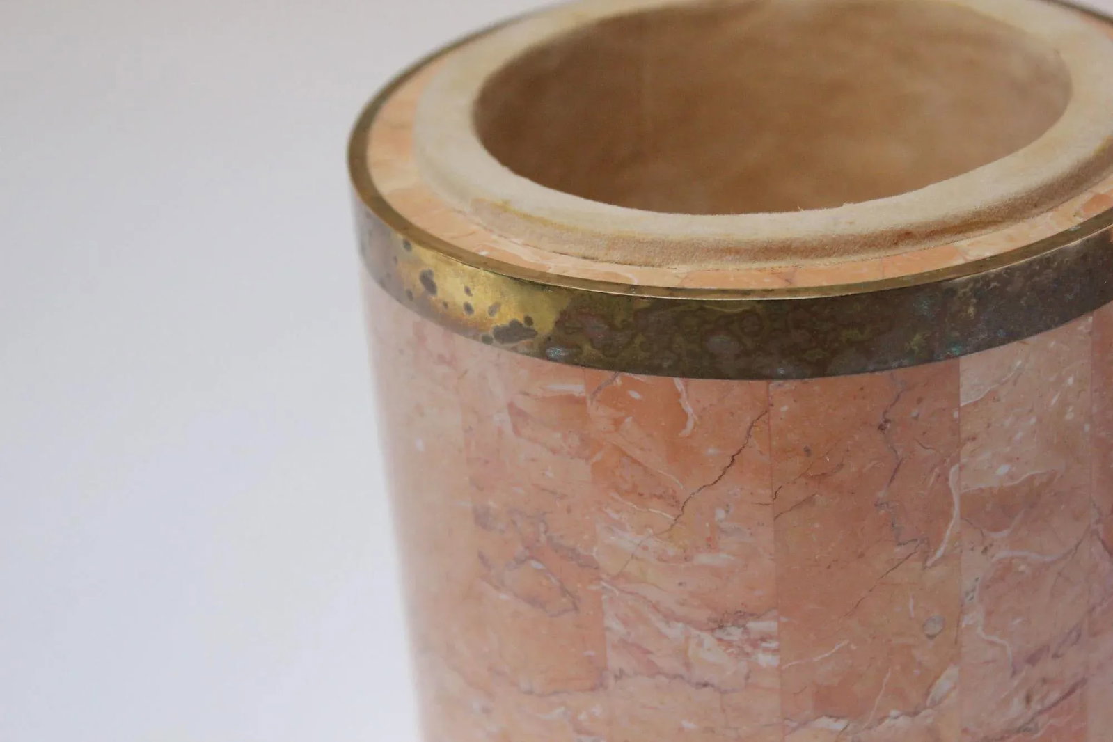 Vintage Brass and Tessellated Stone Dome-Lidded Box After Maitland Smith - 12