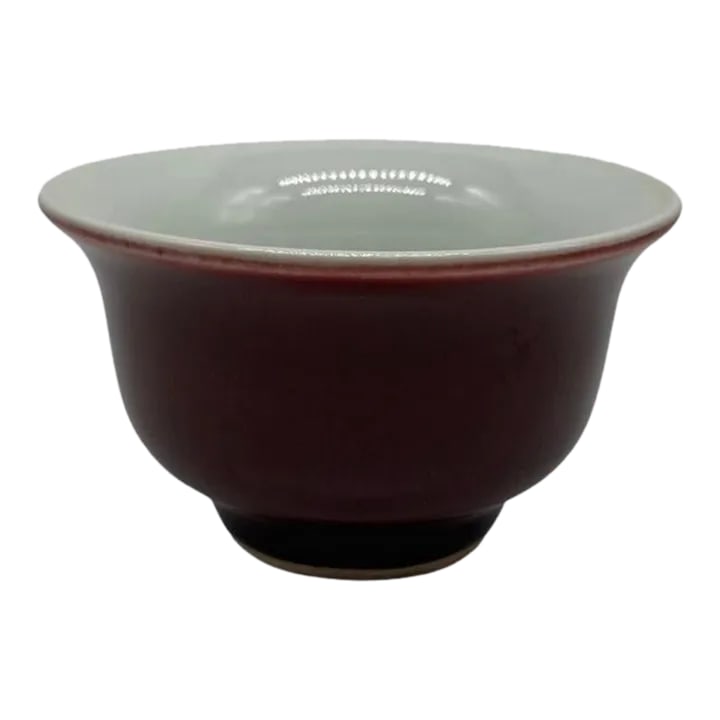 Chinese Scholar Object Oxblood Porcelain Bowl - Kangxi Mark (1 of 5)