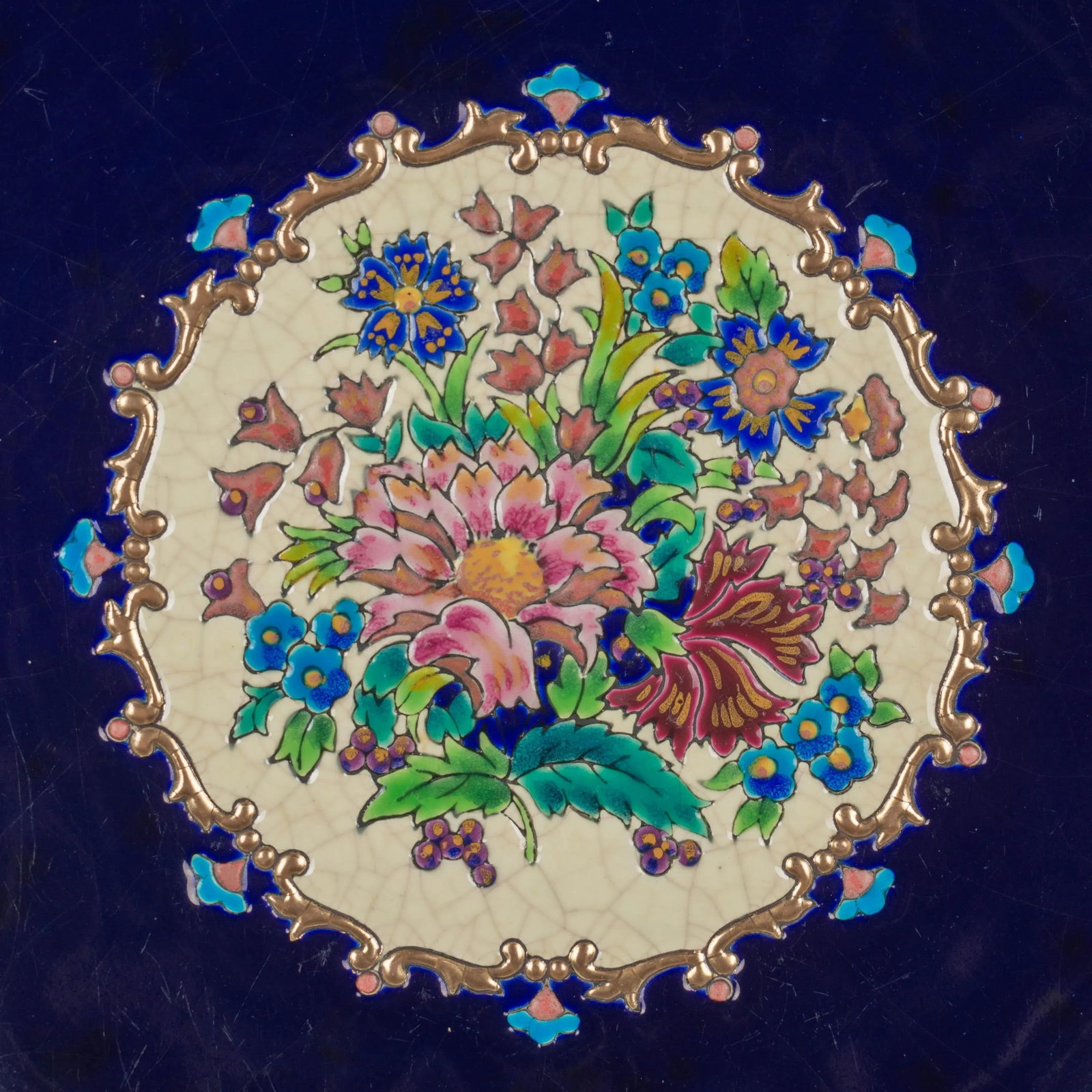 French Longwy Cloisonne Enamel Ceramic Bowl - 5