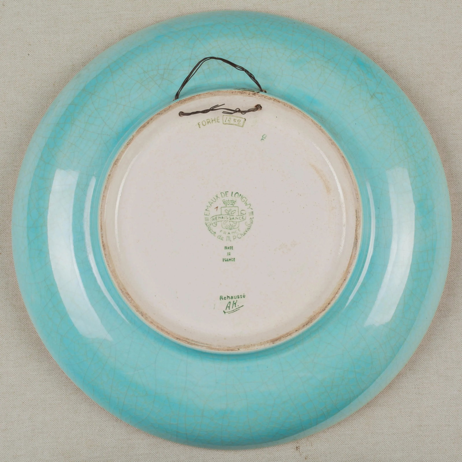 French Longwy Cloisonne Enamel Ceramic Bowl - 7