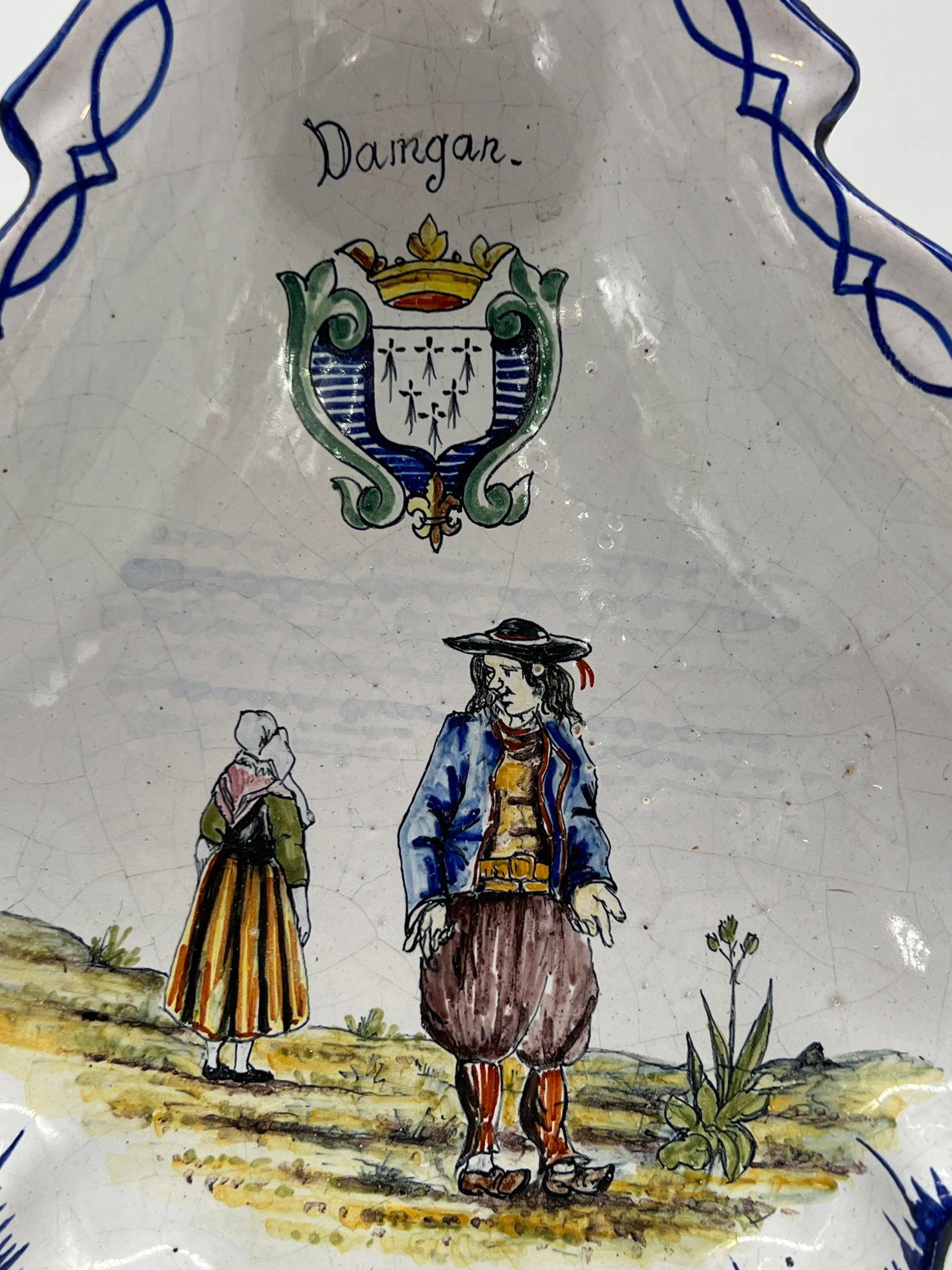 Unusual Vintage French Quimper Faience Pottery Figural Dish - 2