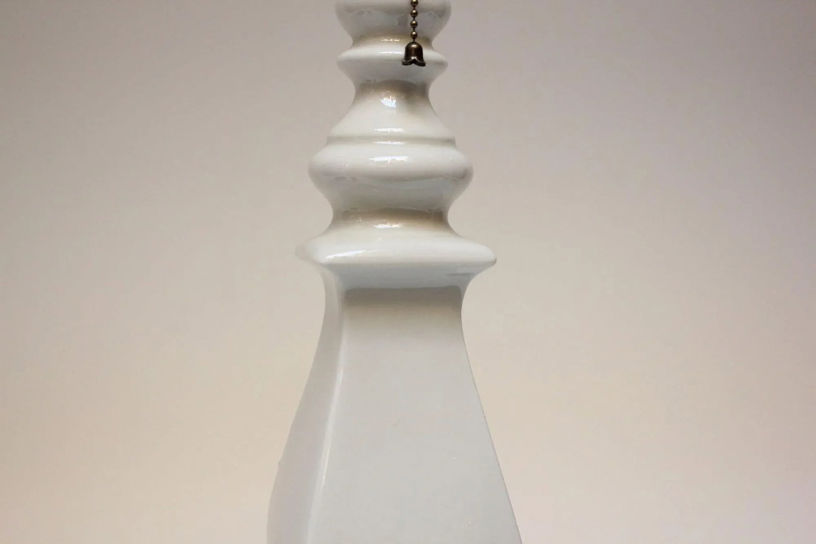 Vintage Porcelain Pillar Table Lamp - 7