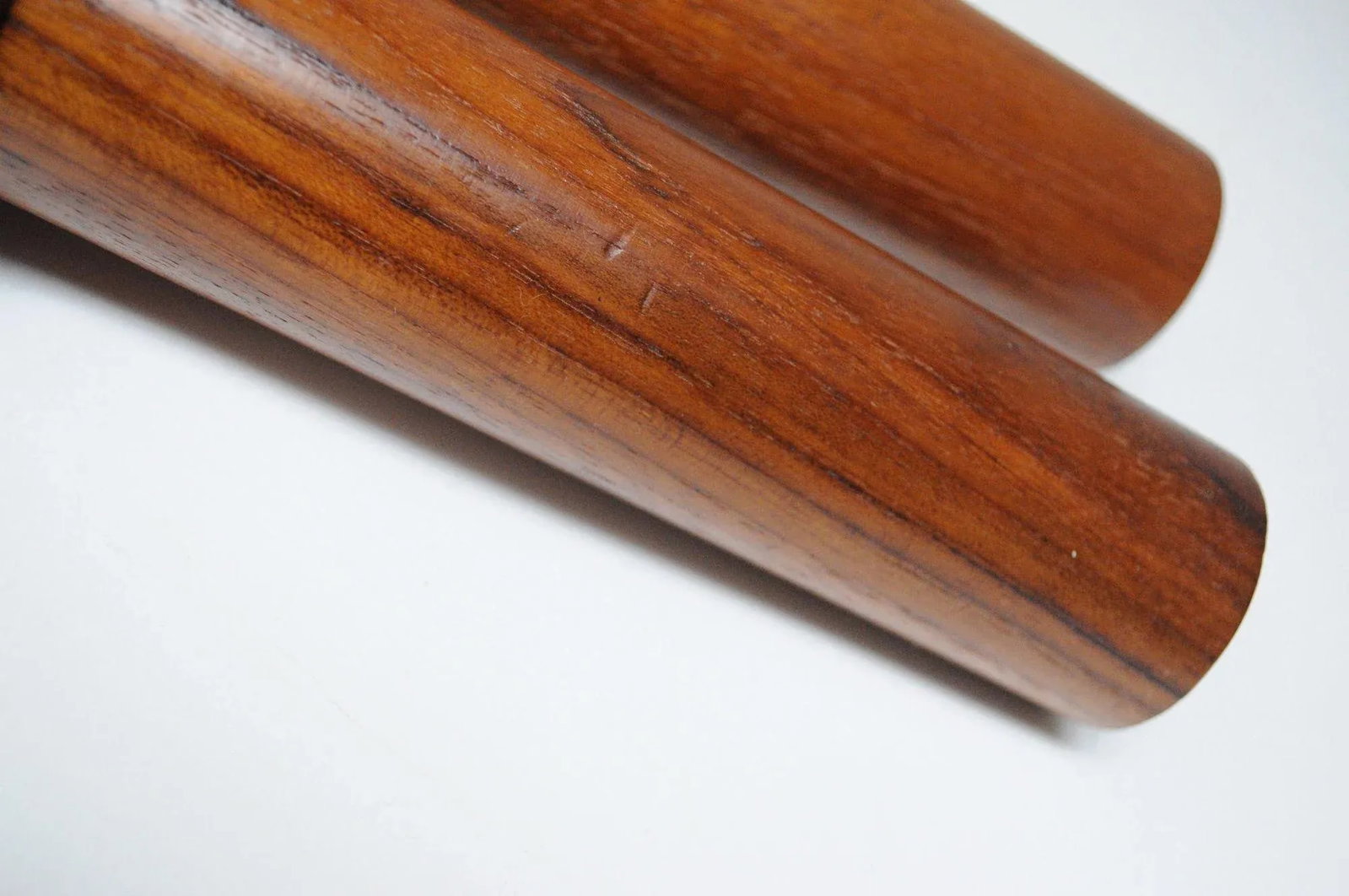 Sculptural Danish Modern Teakwood Salt Shaker and Pepper Grinder Set - 8