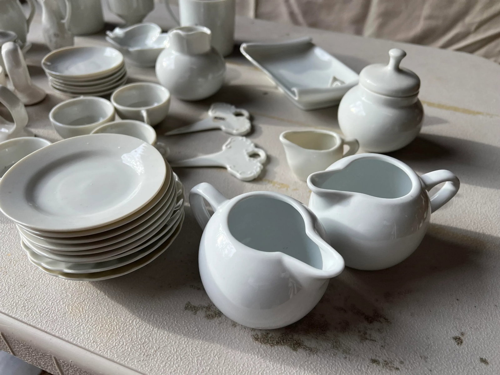 Large 1970s Collection of Japan White Pieces- 46 Pieces - 11