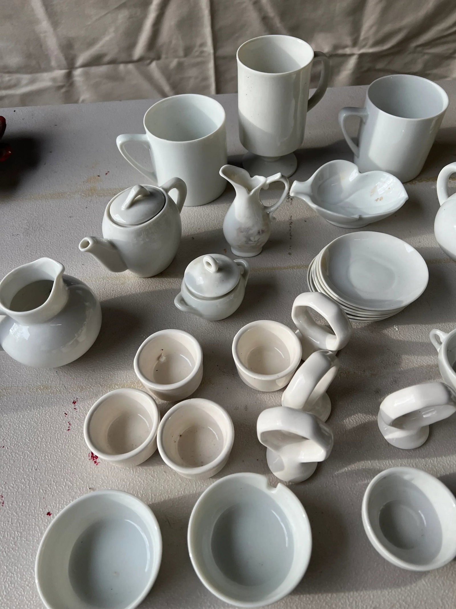Large 1970s Collection of Japan White Pieces- 46 Pieces - 2