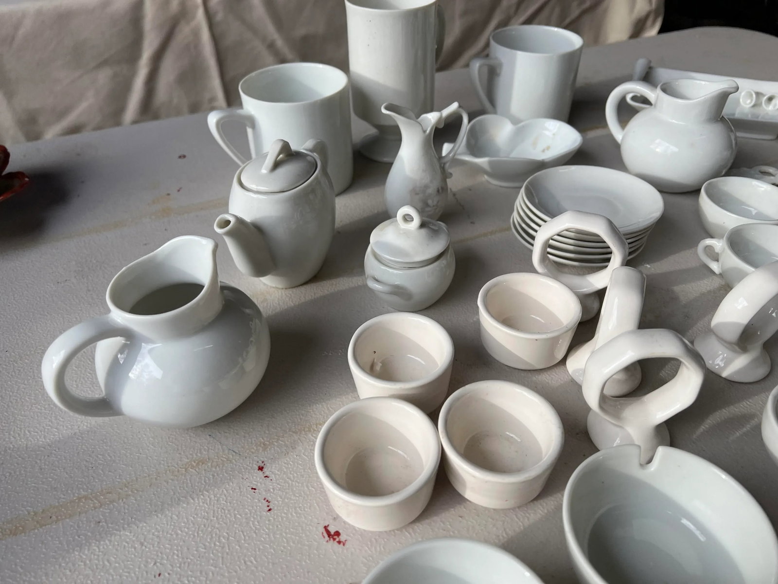Large 1970s Collection of Japan White Pieces- 46 Pieces - 9