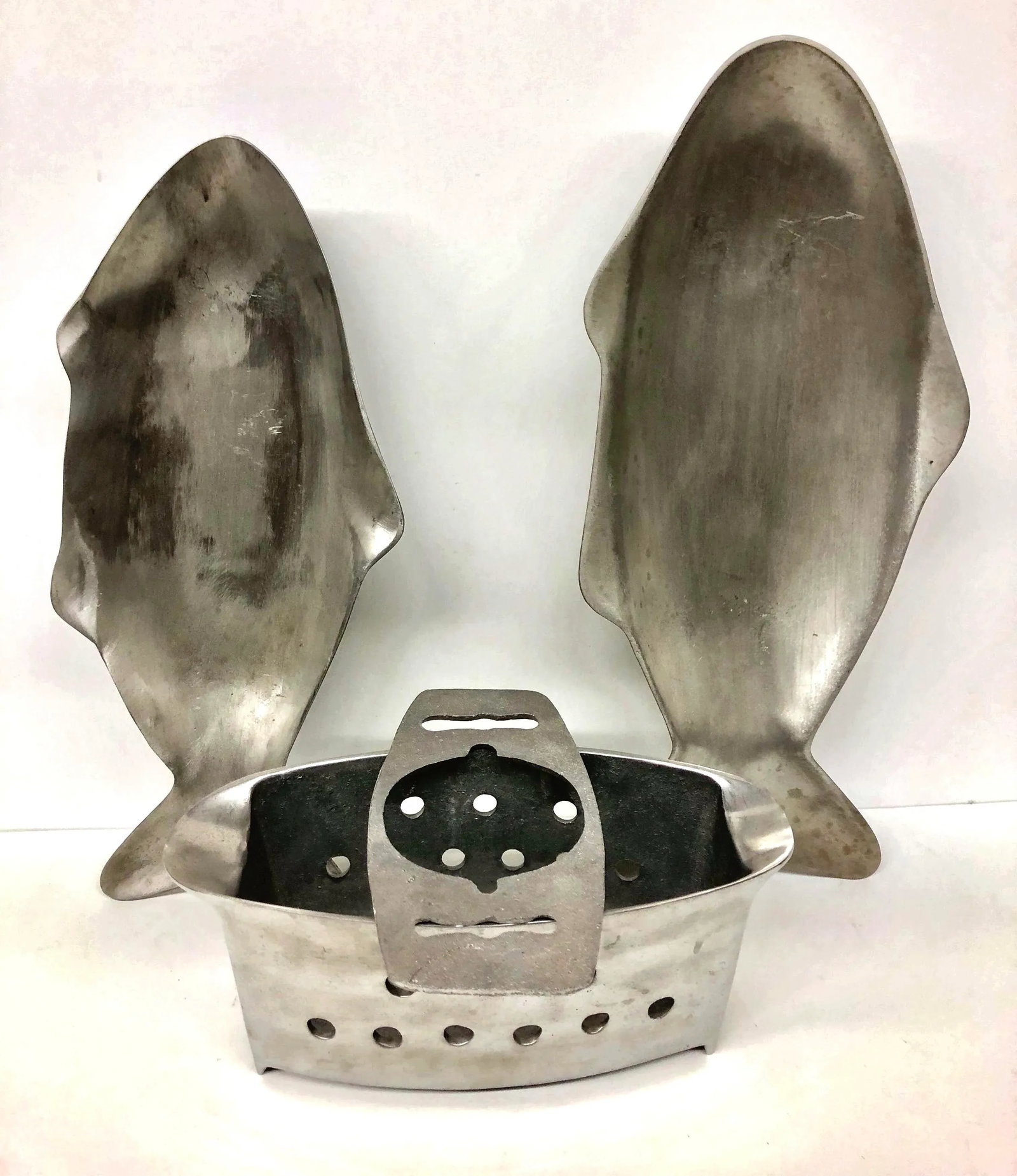 Vintage Metal Fish Warming Dishes - Set of 4 - 3