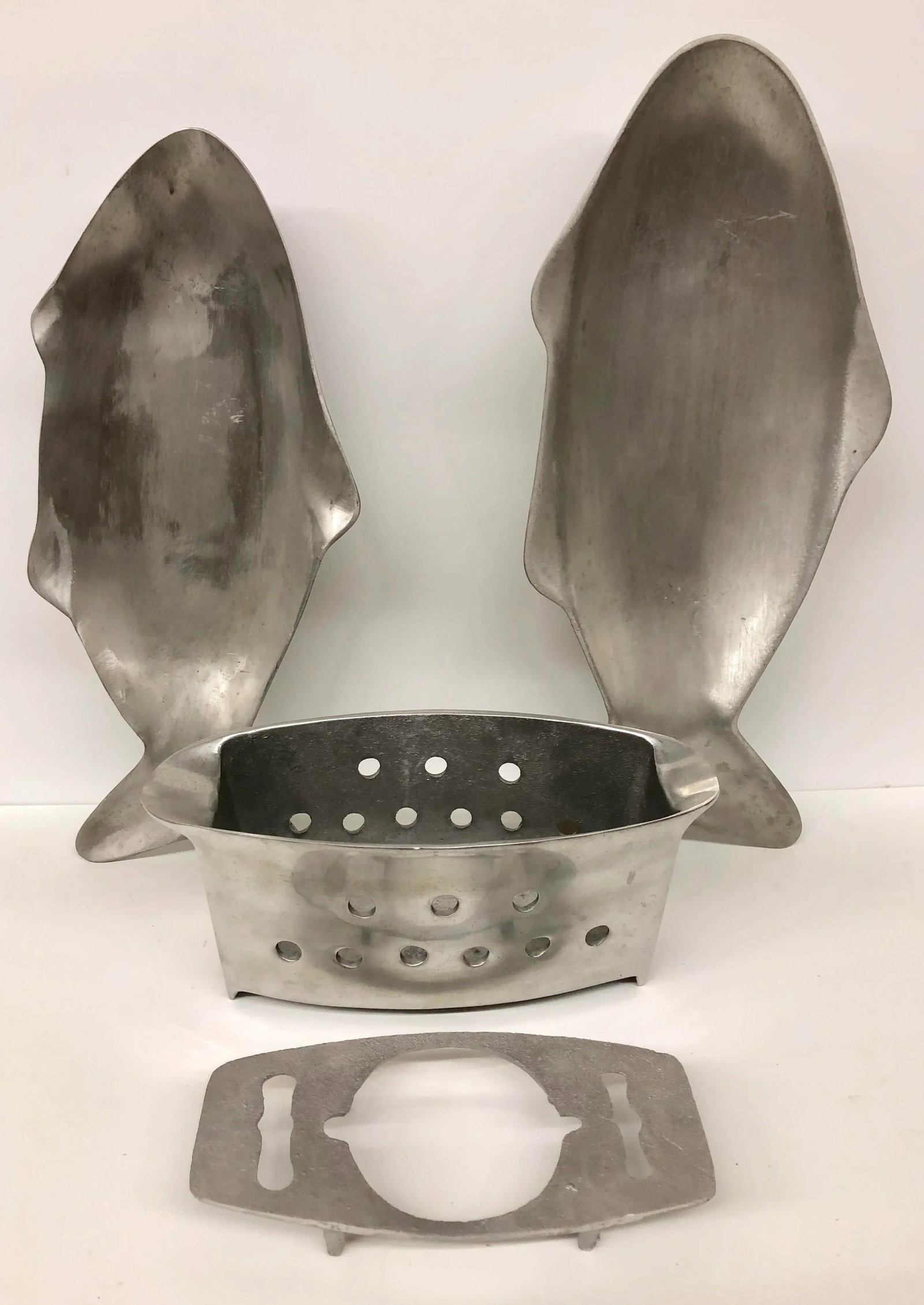Vintage Metal Fish Warming Dishes - Set of 4 - 4