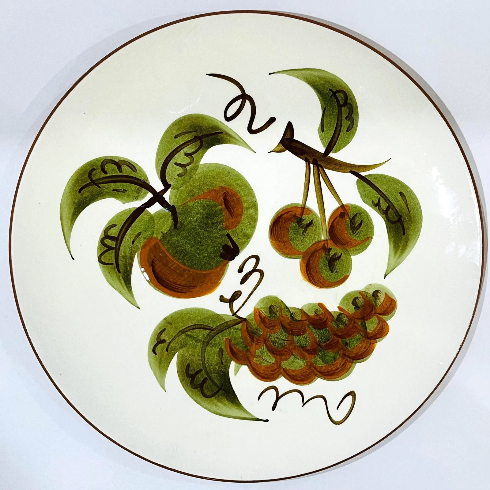1960's Hand-Painted Stangl "Orchard Song" Dinner Plates - Set of 6 - 2